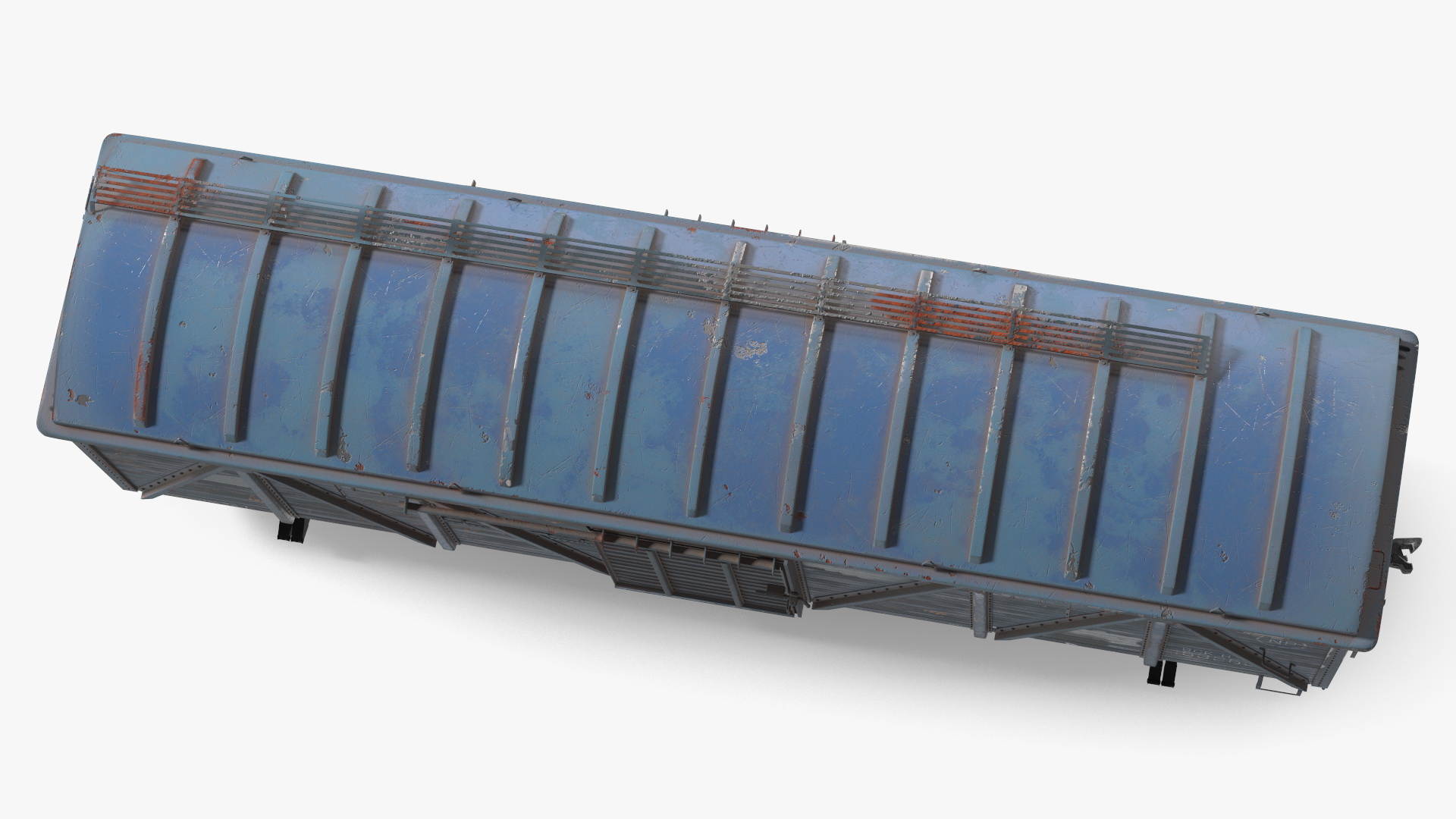 3D Cargo Wagon Blue