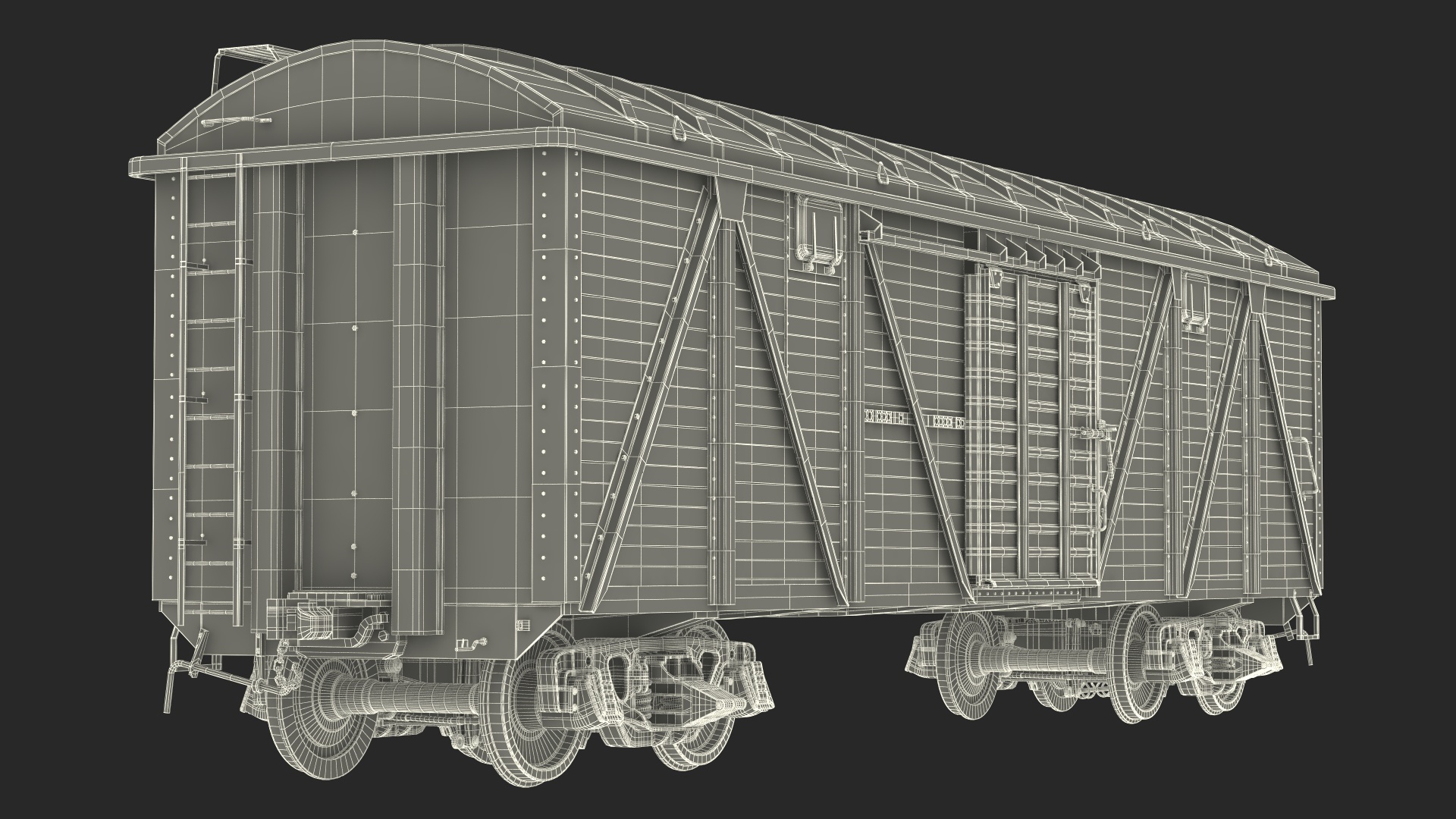 3D Cargo Wagon Blue