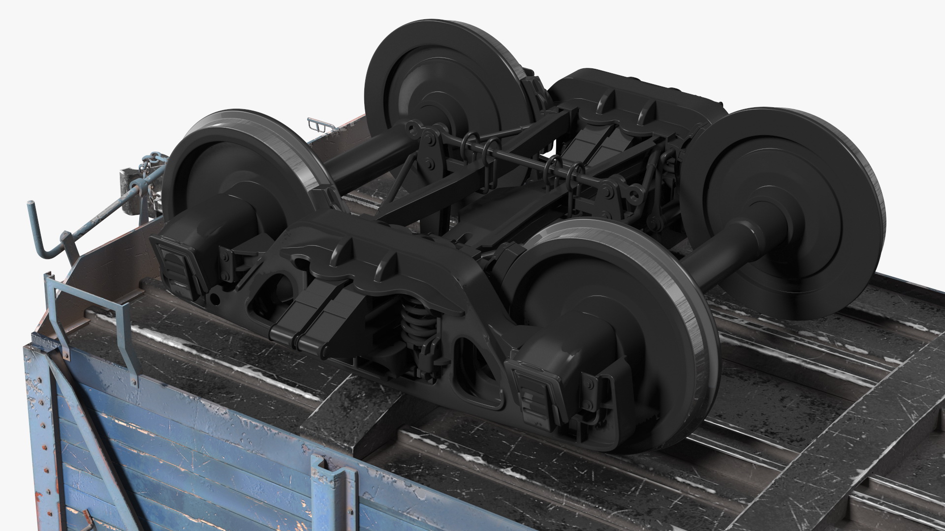 3D Cargo Wagon Blue