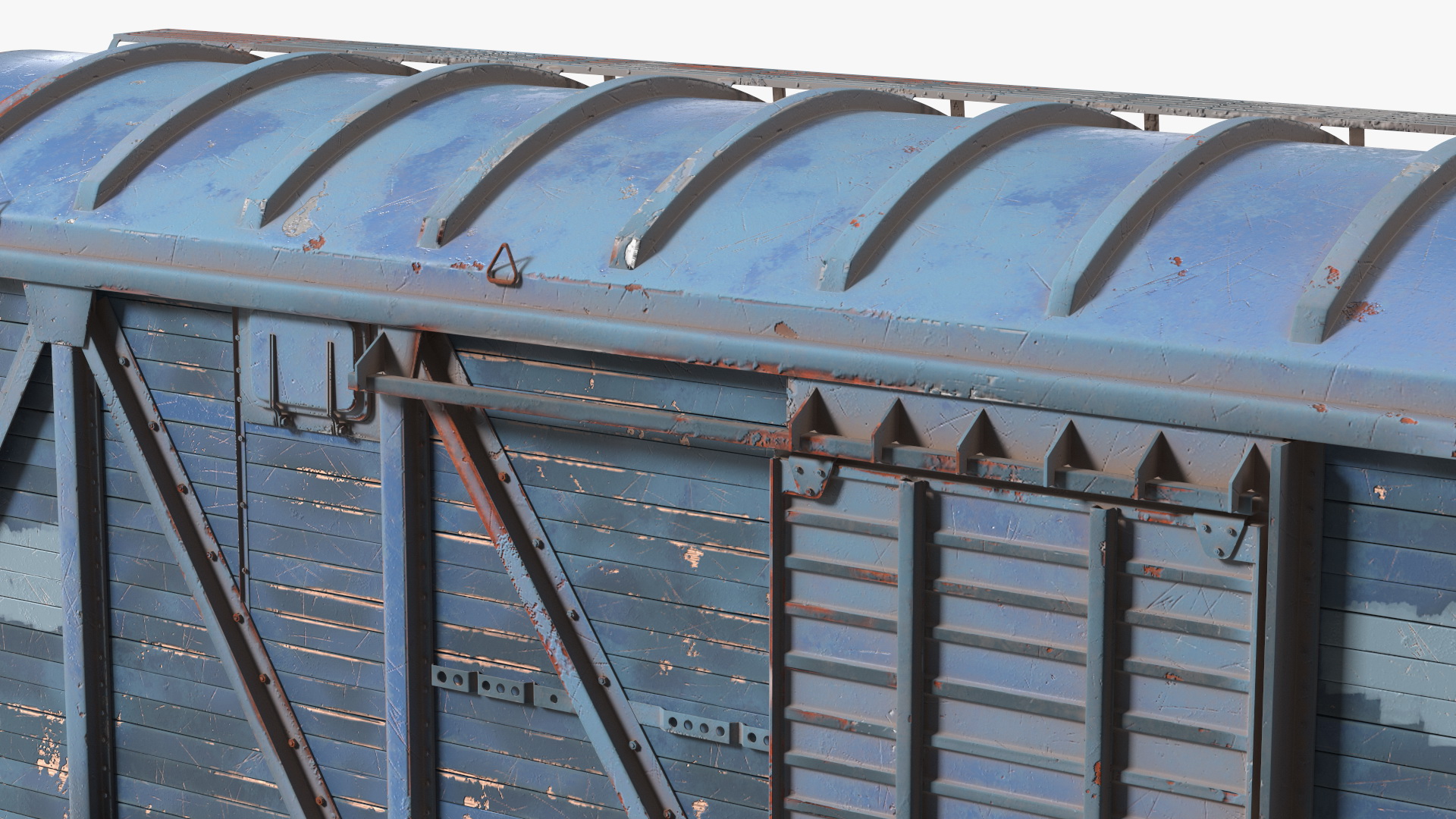 3D Cargo Wagon Blue