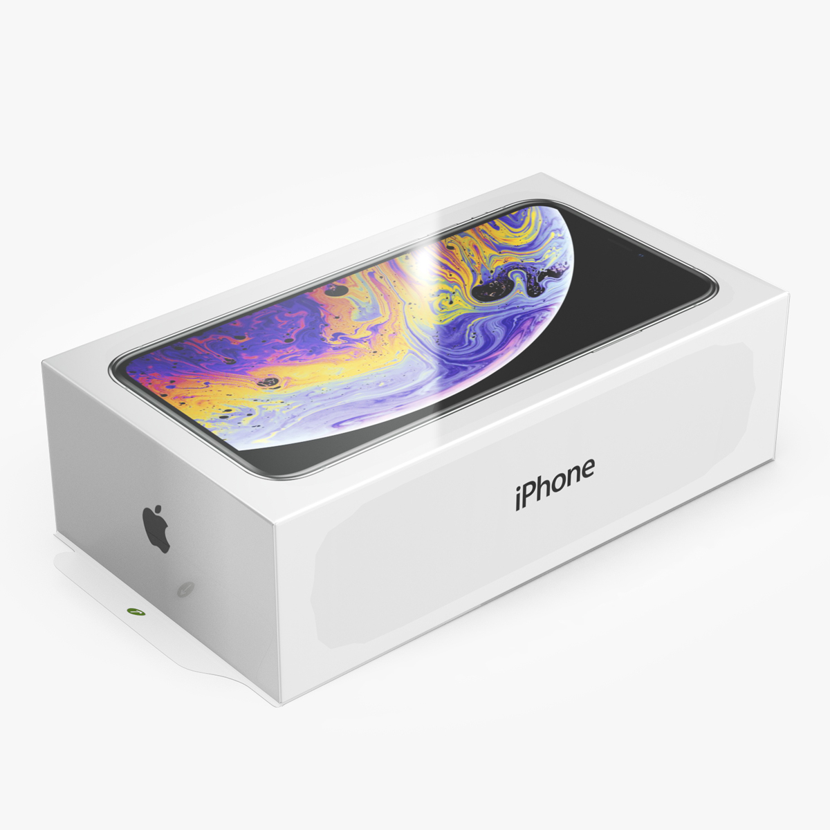 Apple iPhone Xs Box 3D Model, view 4