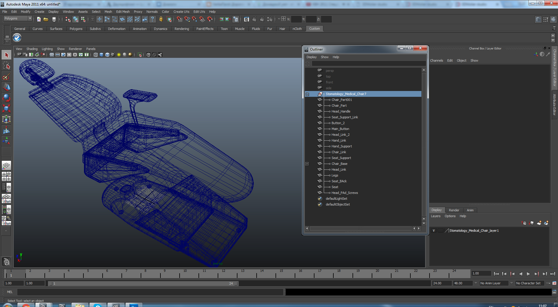3D model Stomatology Medical Chair
