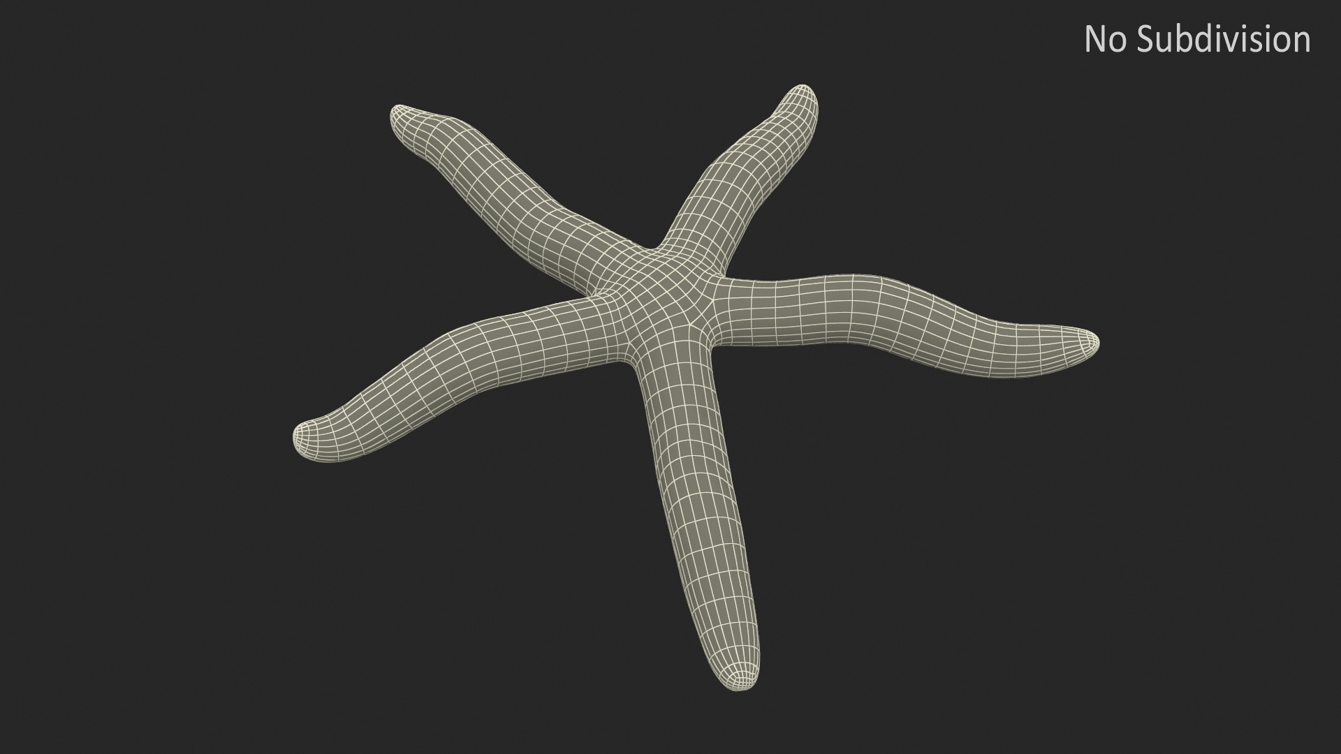 Blue Linckia Rigged 3D model