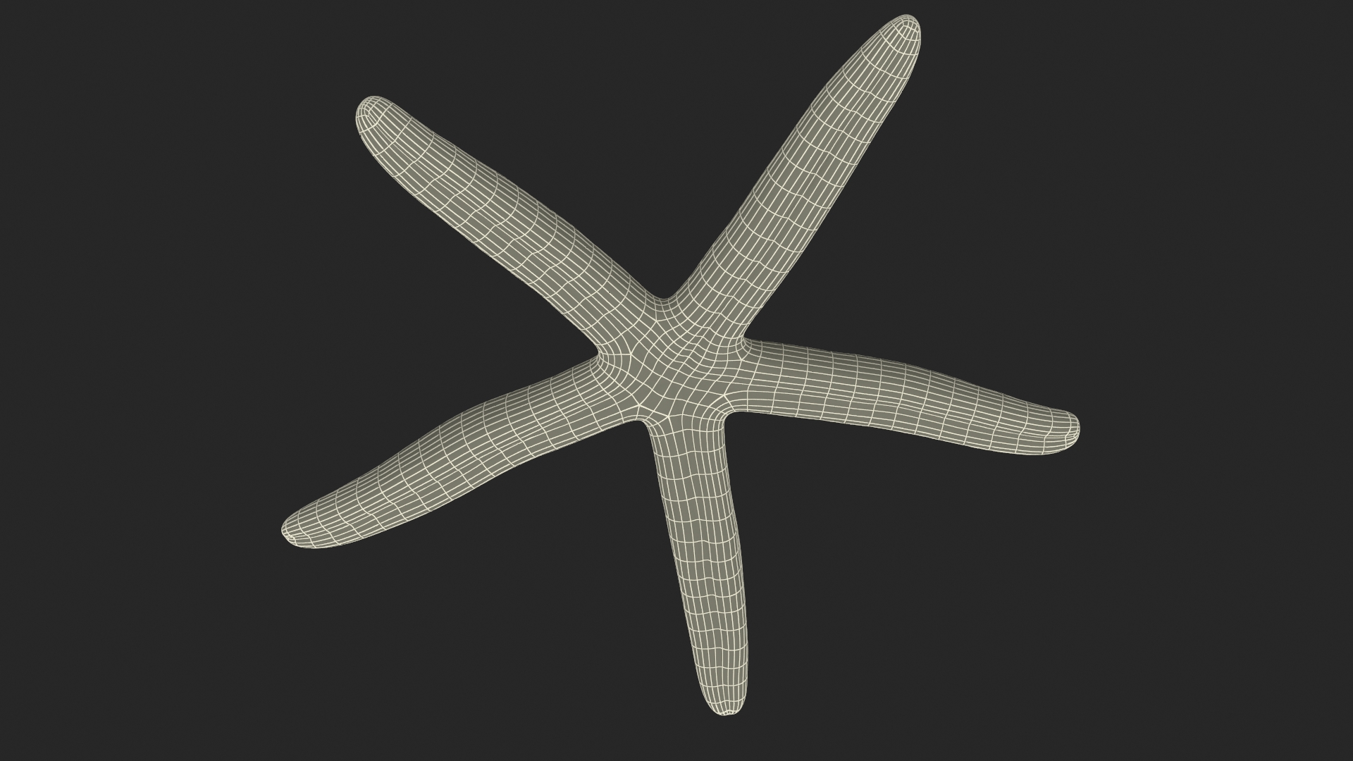 Blue Linckia Rigged 3D model