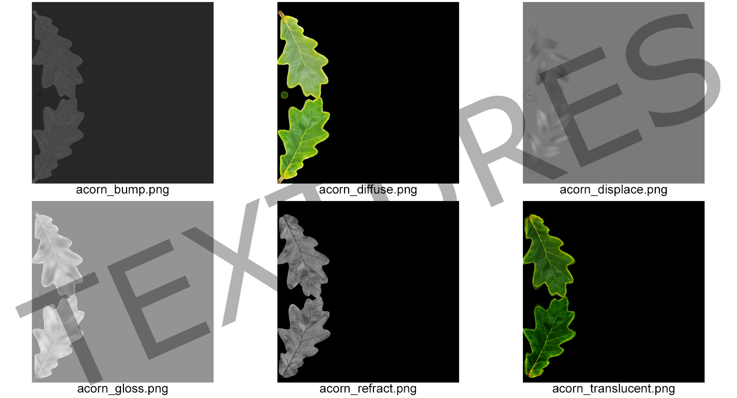 3D model Oak Leaf