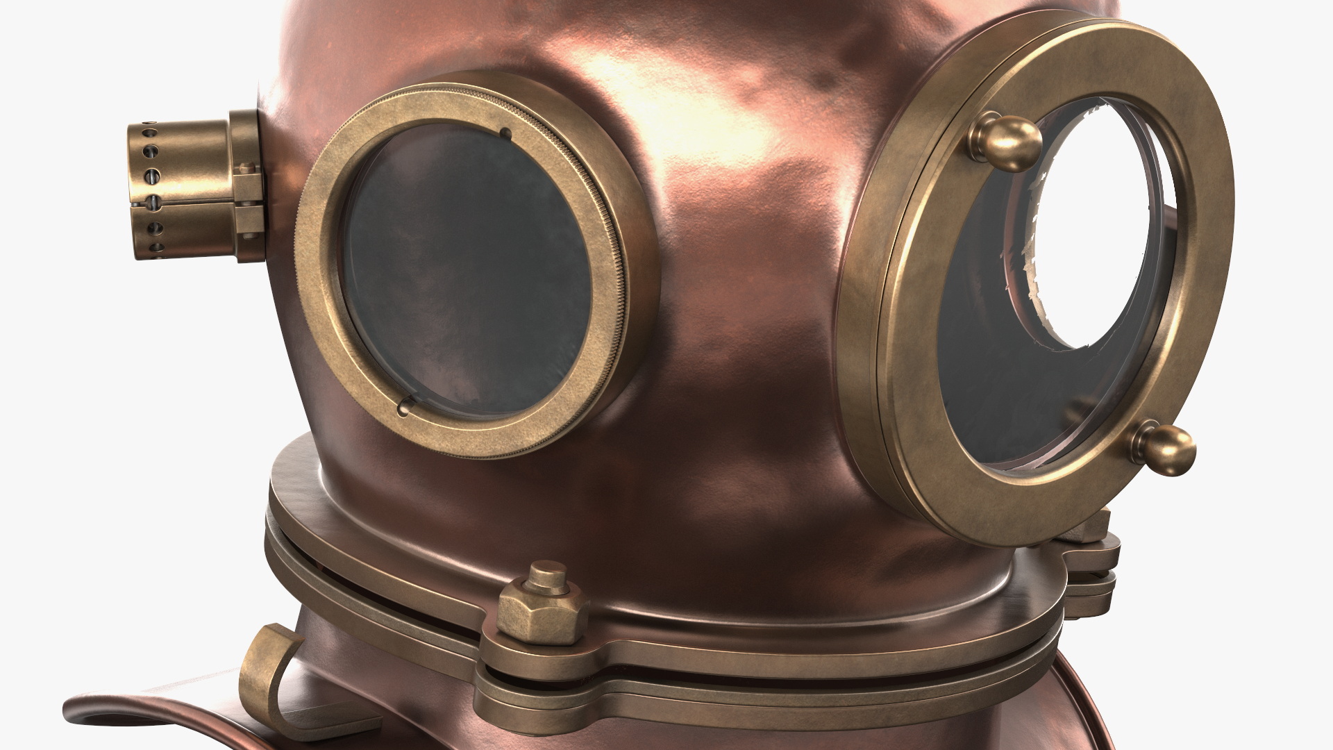 3D model Copper Diving Helmet