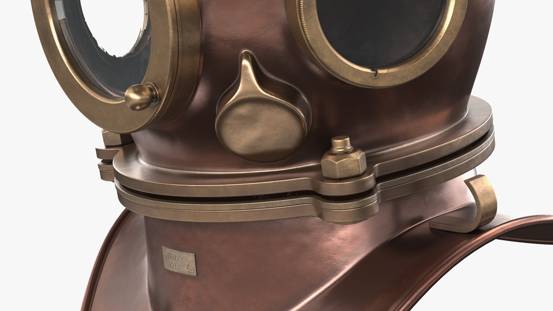3D model Copper Diving Helmet