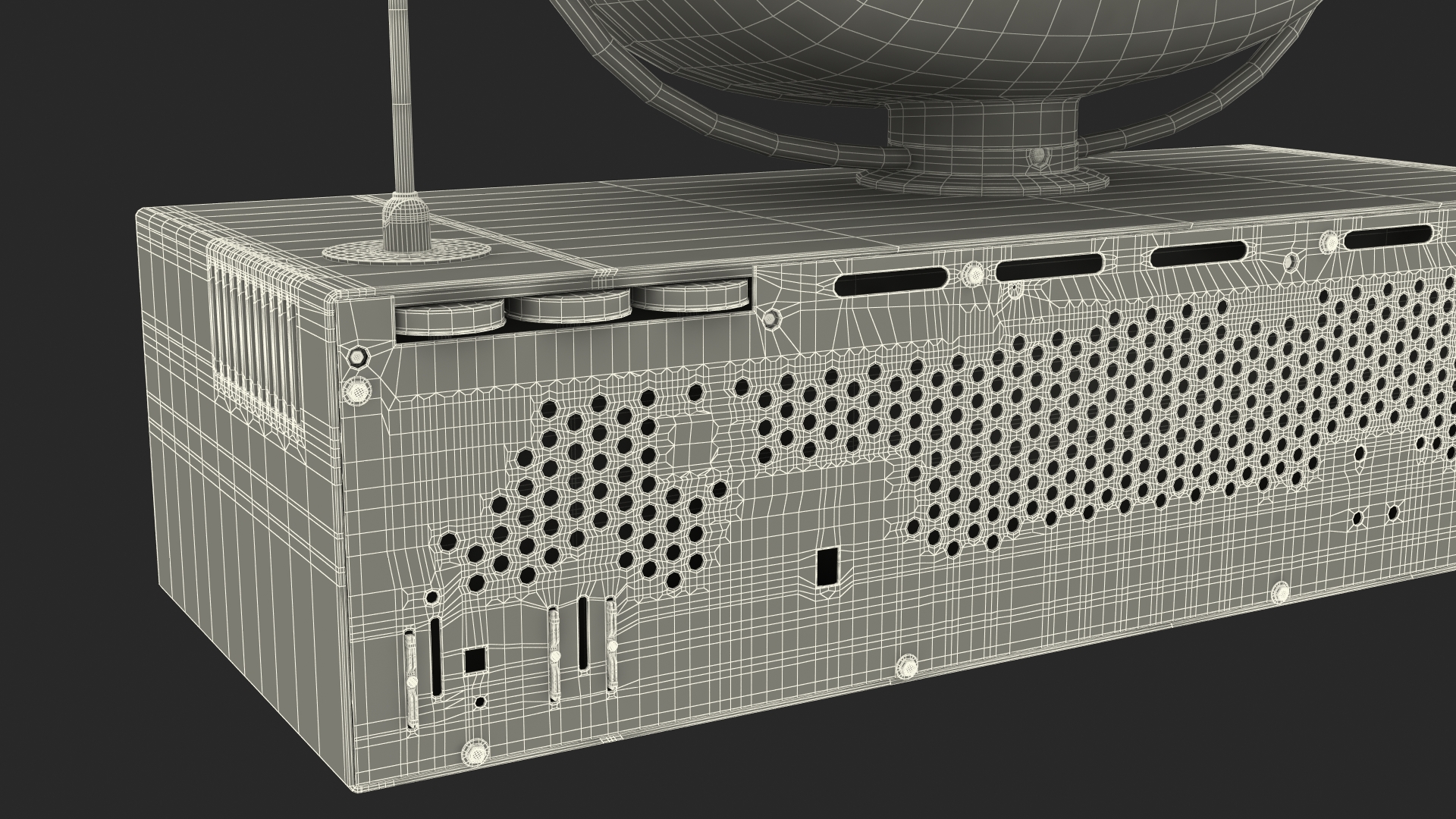 Vintage Antique 50s TV 3D