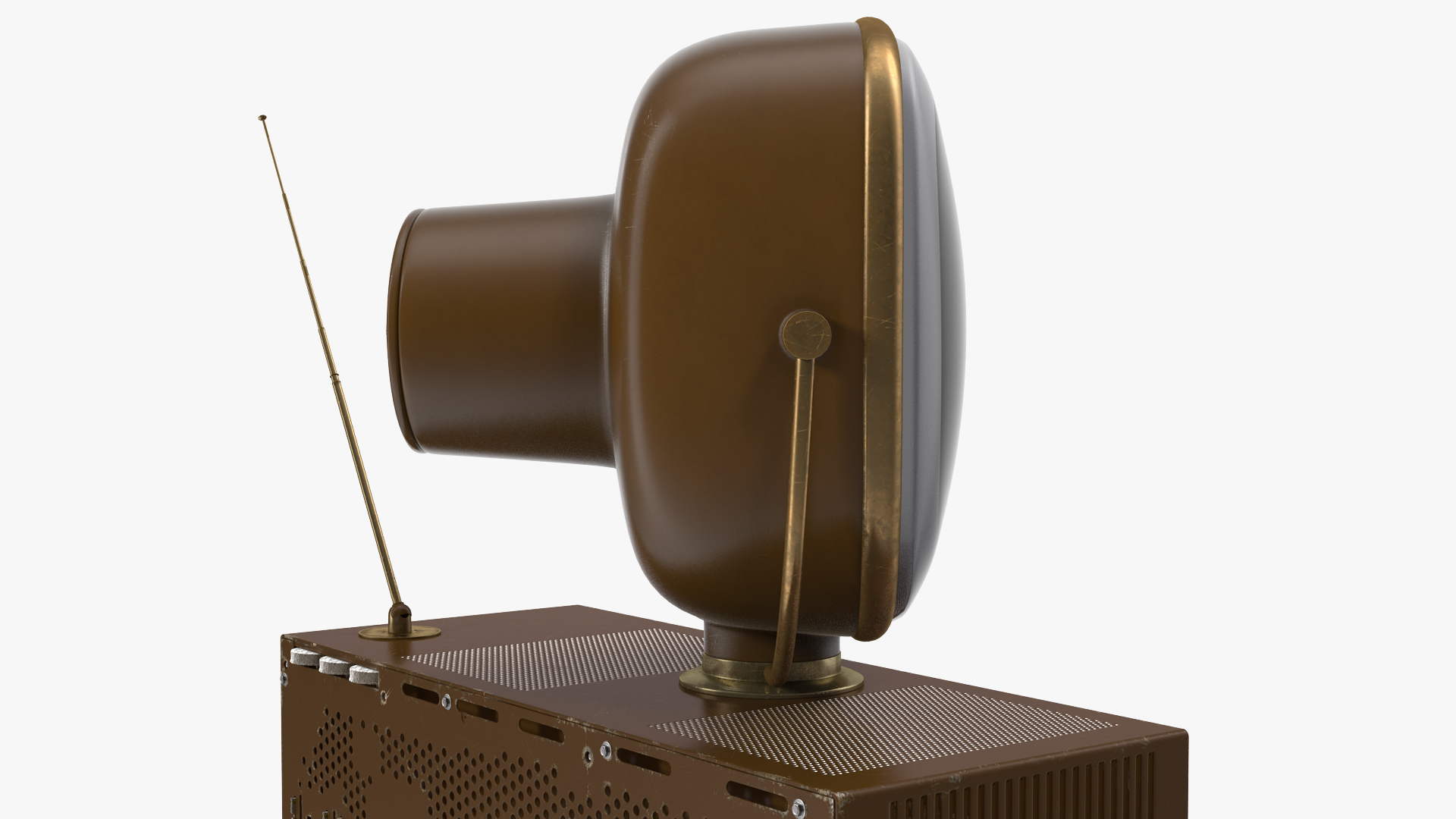 Vintage Antique 50s TV 3D