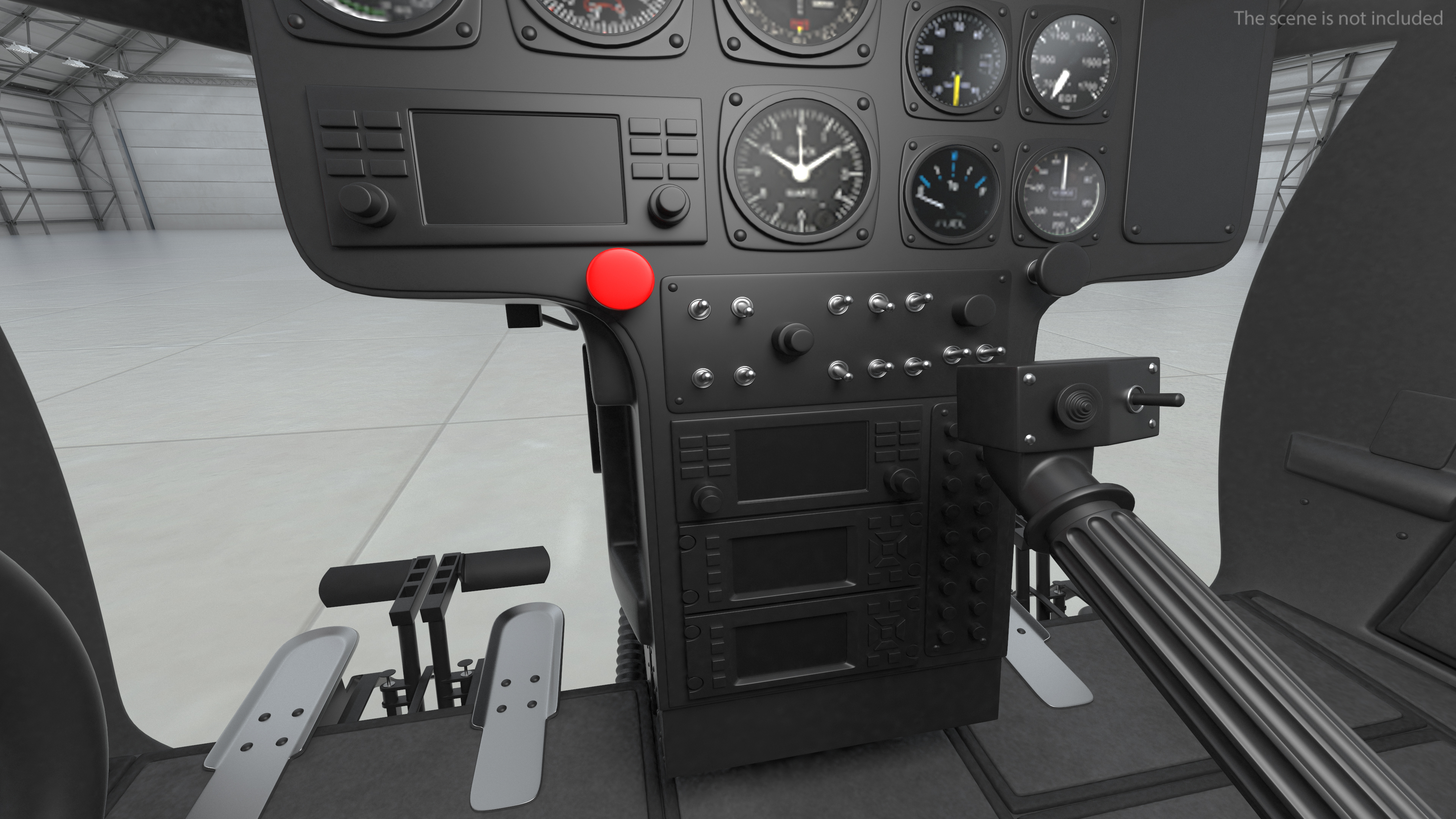 3D Light Utility Civilian Helicopter model