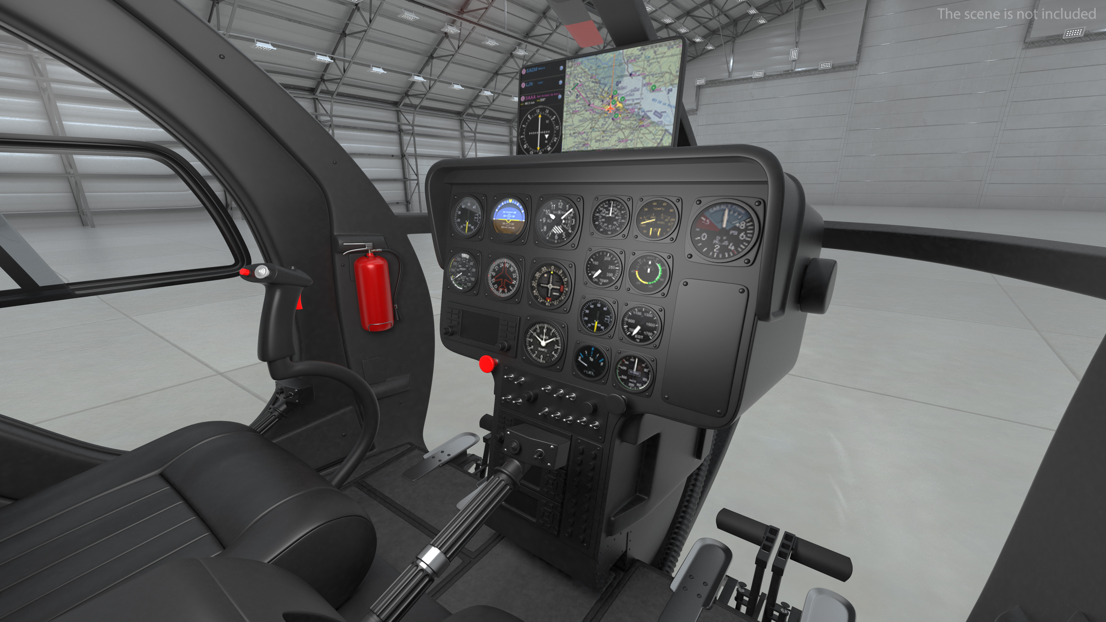 3D Light Utility Civilian Helicopter model