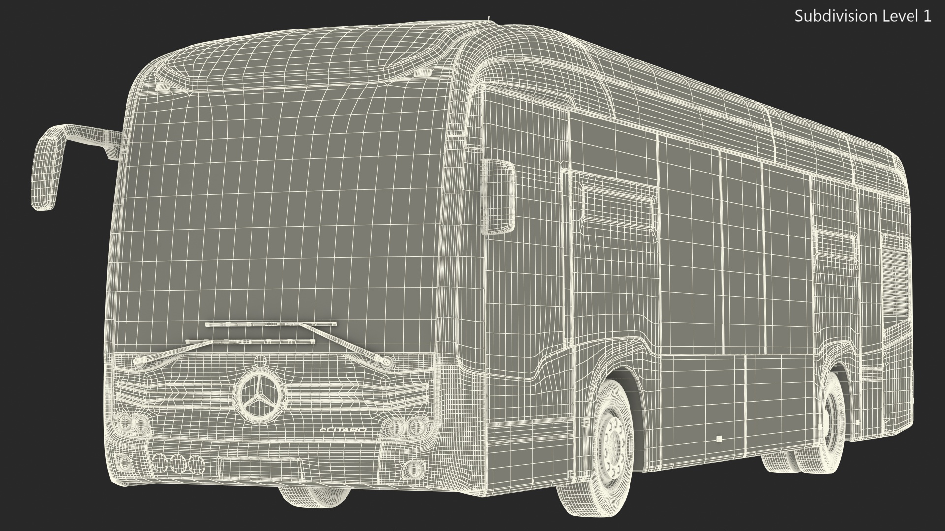 3D Mercedes-Benz eCitaro Two Doors