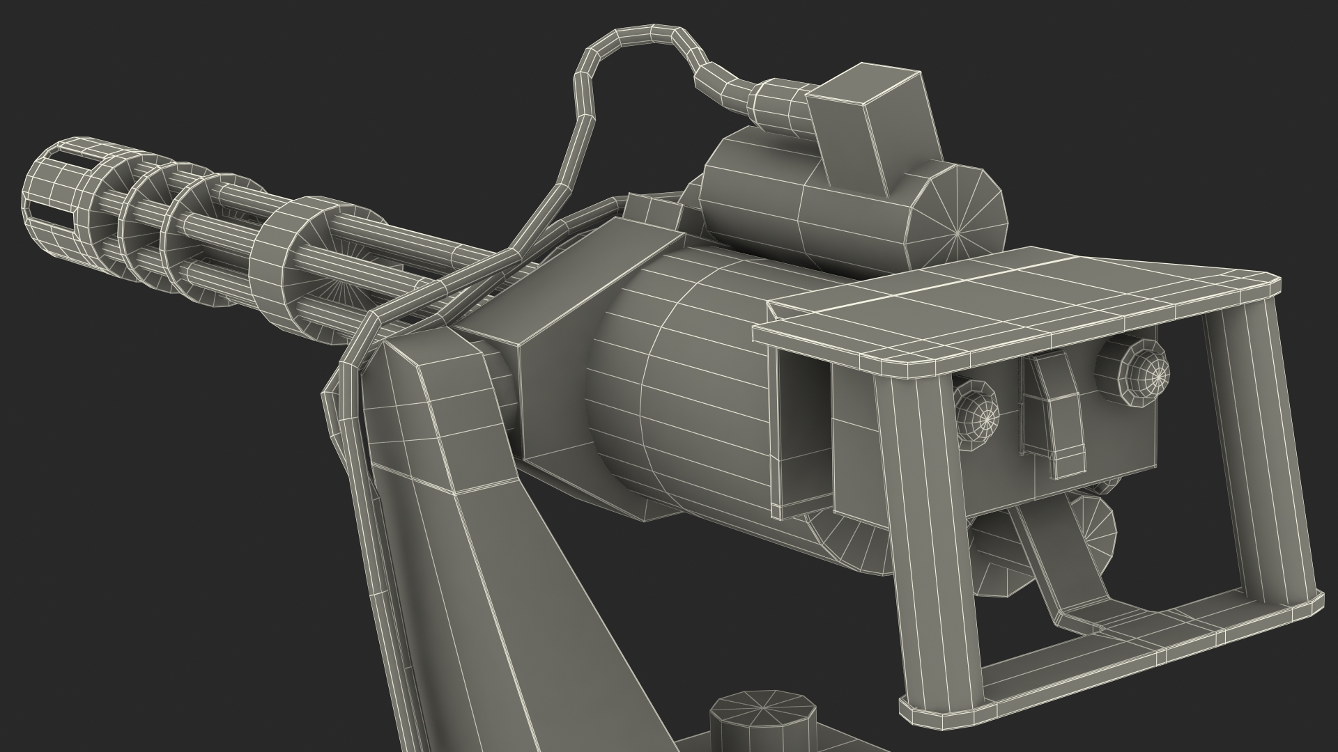 3D model Helicopter Armament Subsystem with Rocket Launcher