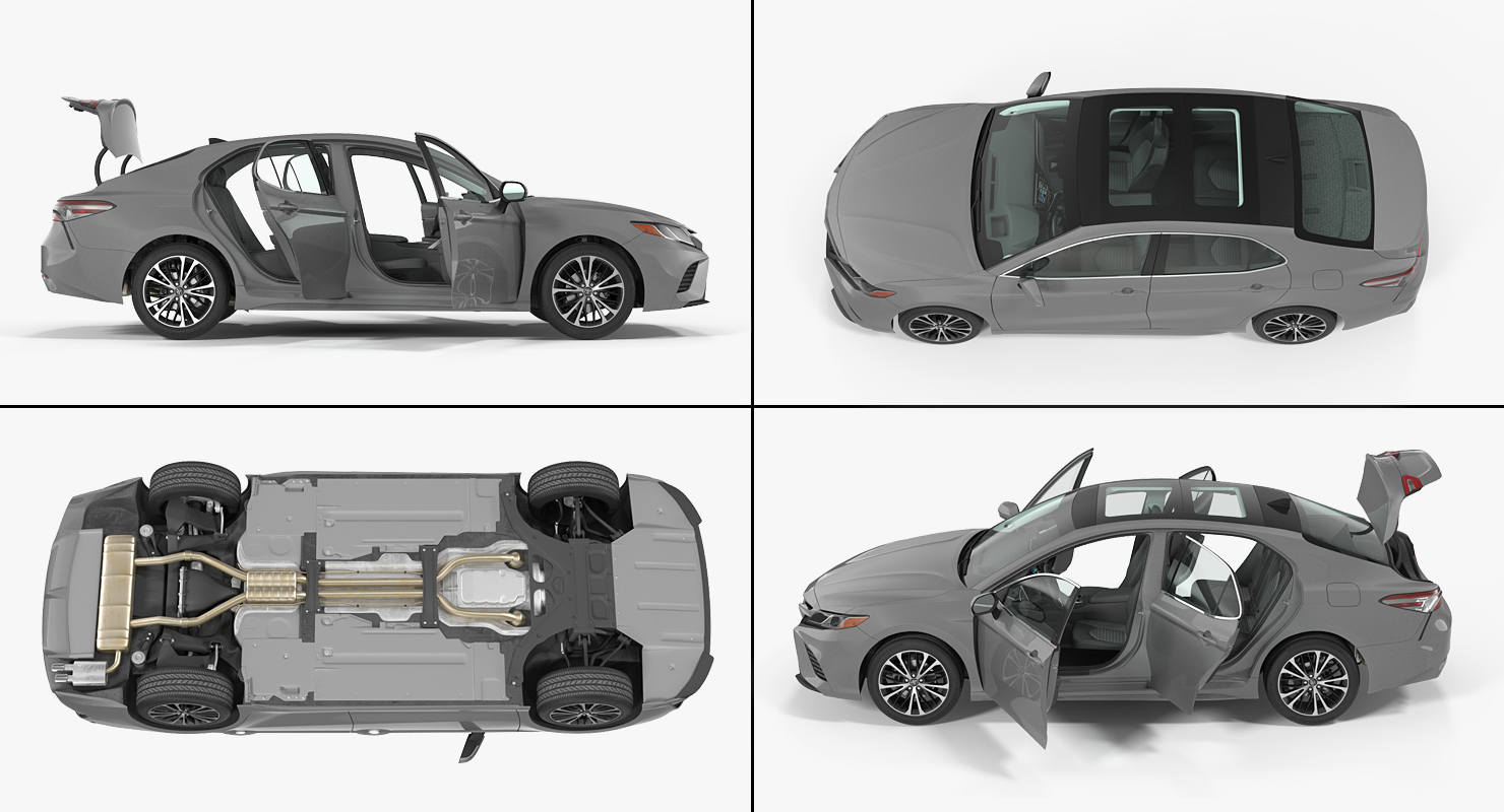 3D Toyota Camry Simple Interior model