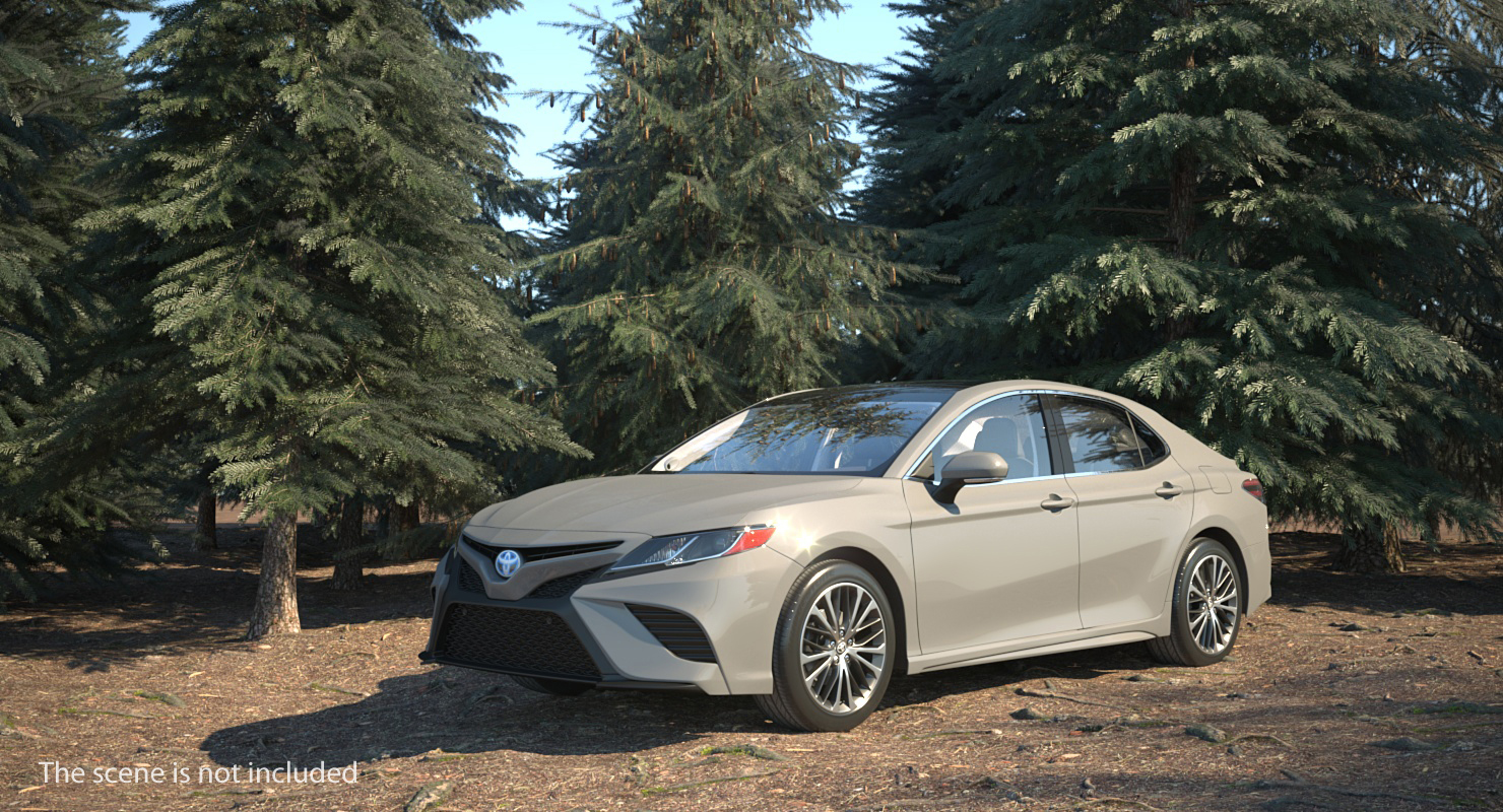 3D Toyota Camry Simple Interior model