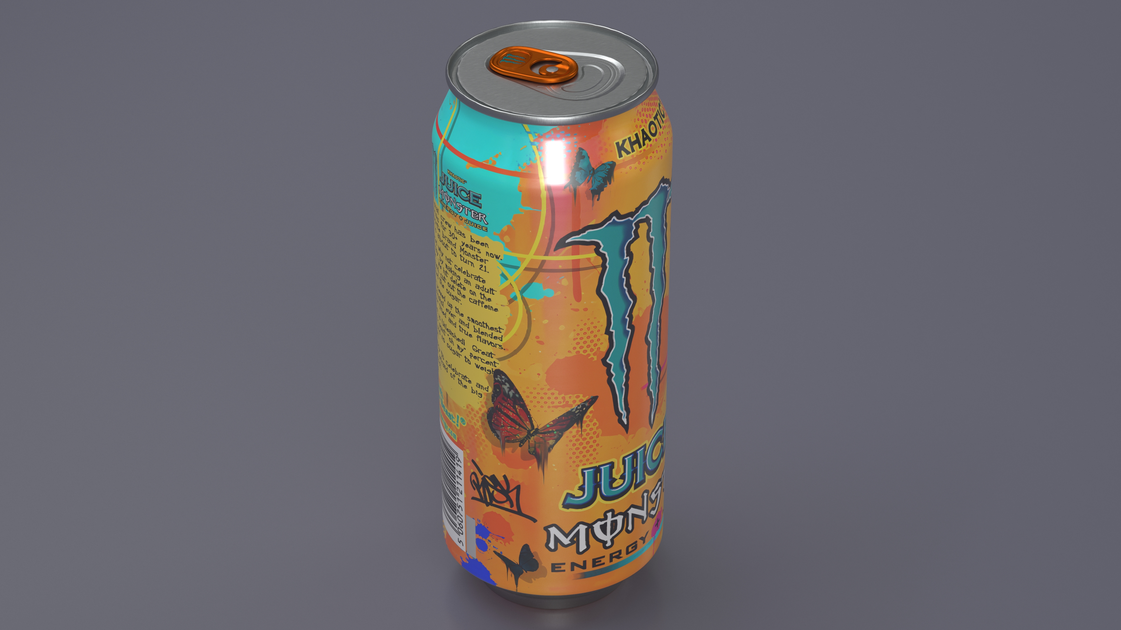 3D Monster Energy Juice Khaotic model