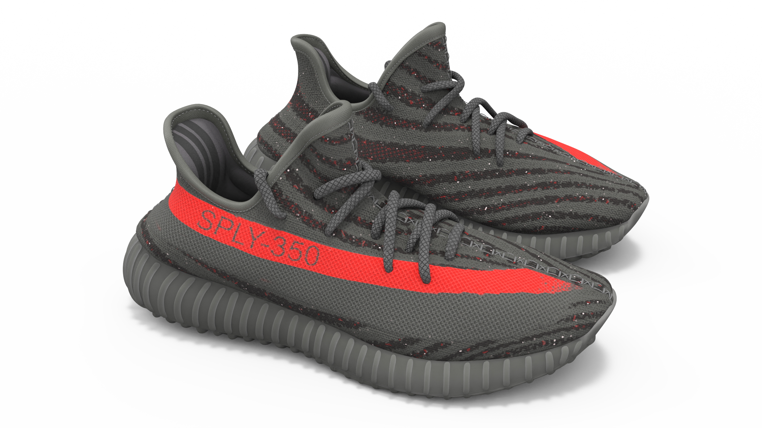 3D model Yeeze Boost 350 Sneakers Black