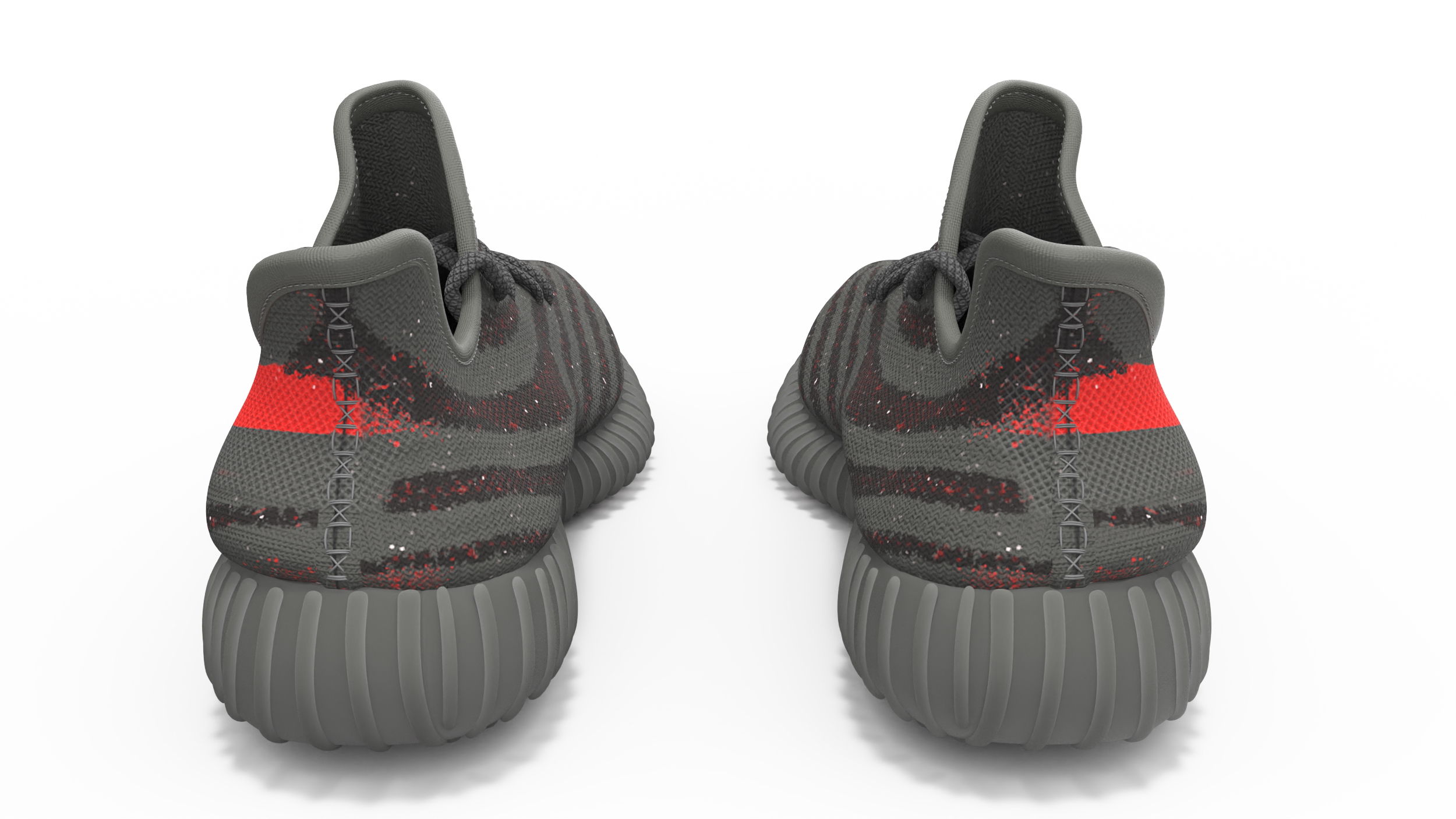 3D model Yeeze Boost 350 Sneakers Black