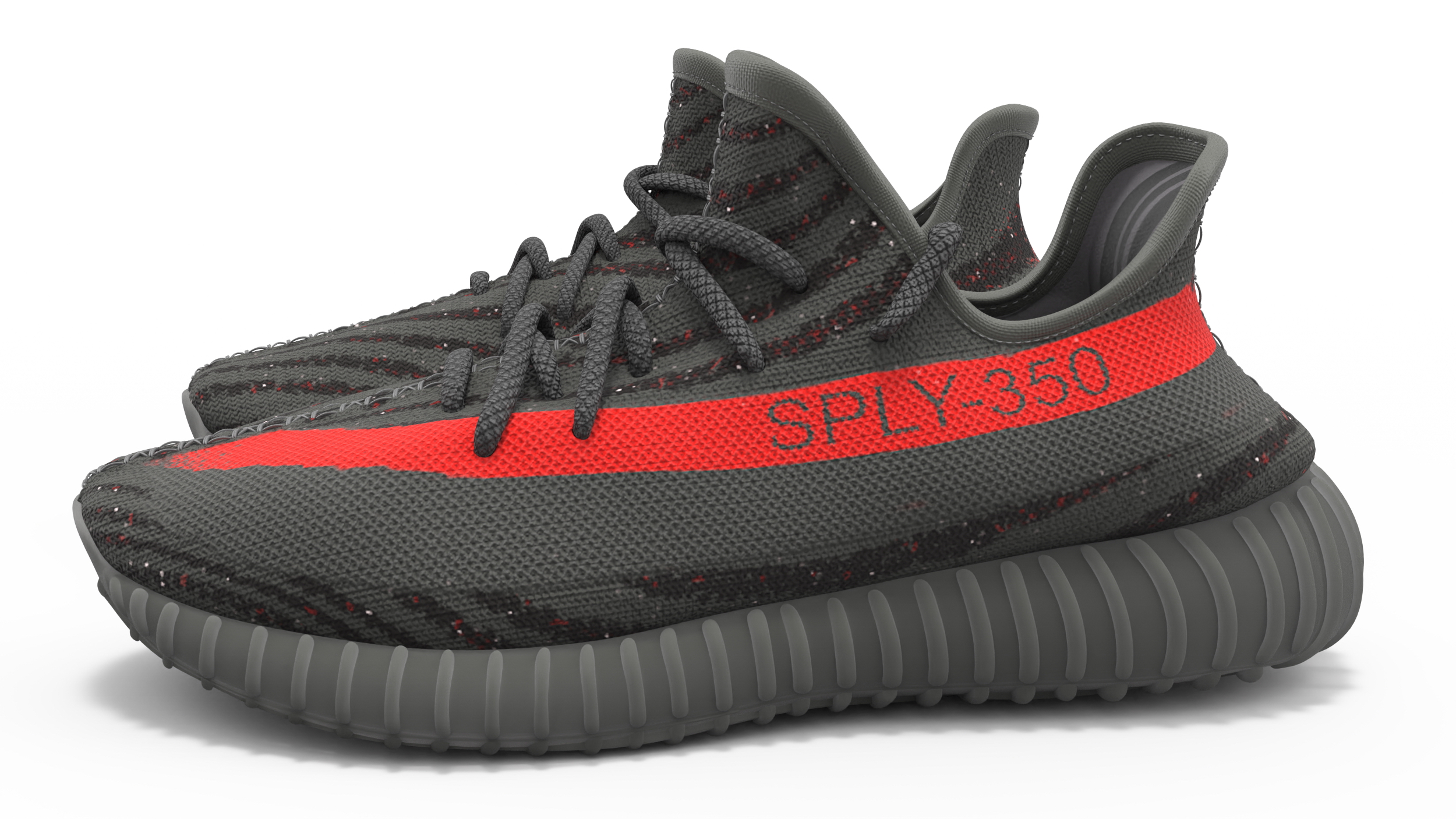 3D model Yeeze Boost 350 Sneakers Black
