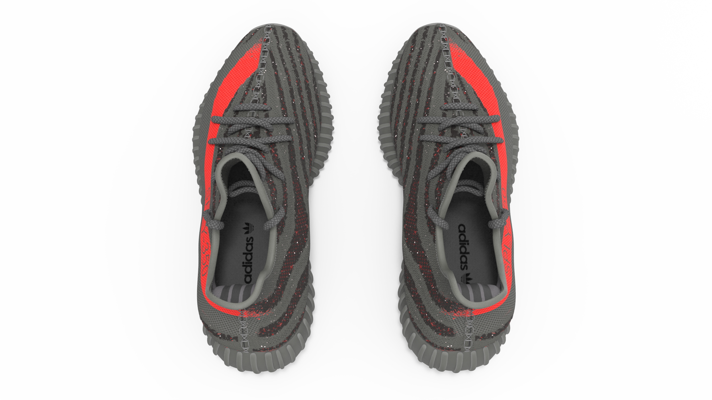 3D model Yeeze Boost 350 Sneakers Black