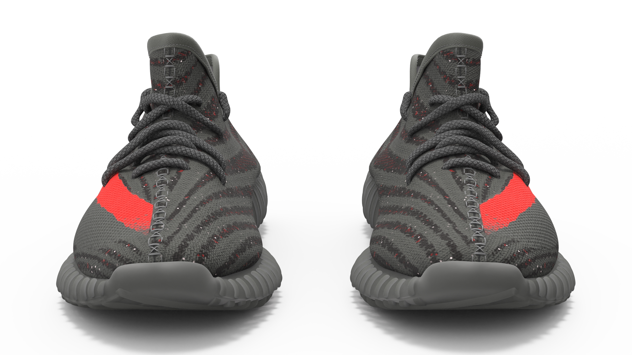 3D model Yeeze Boost 350 Sneakers Black