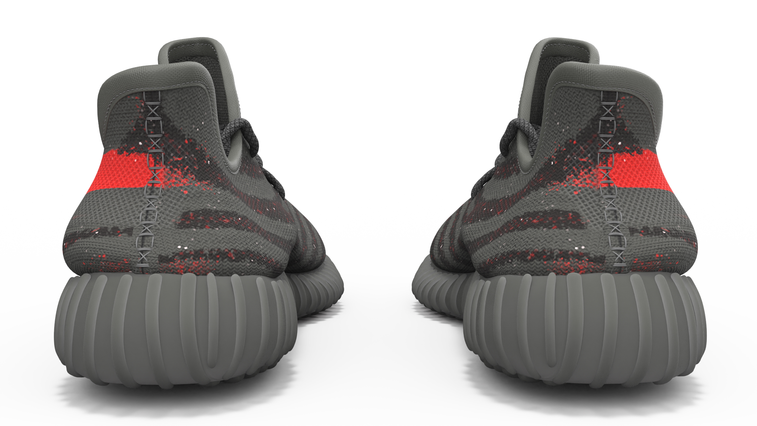 3D model Yeeze Boost 350 Sneakers Black