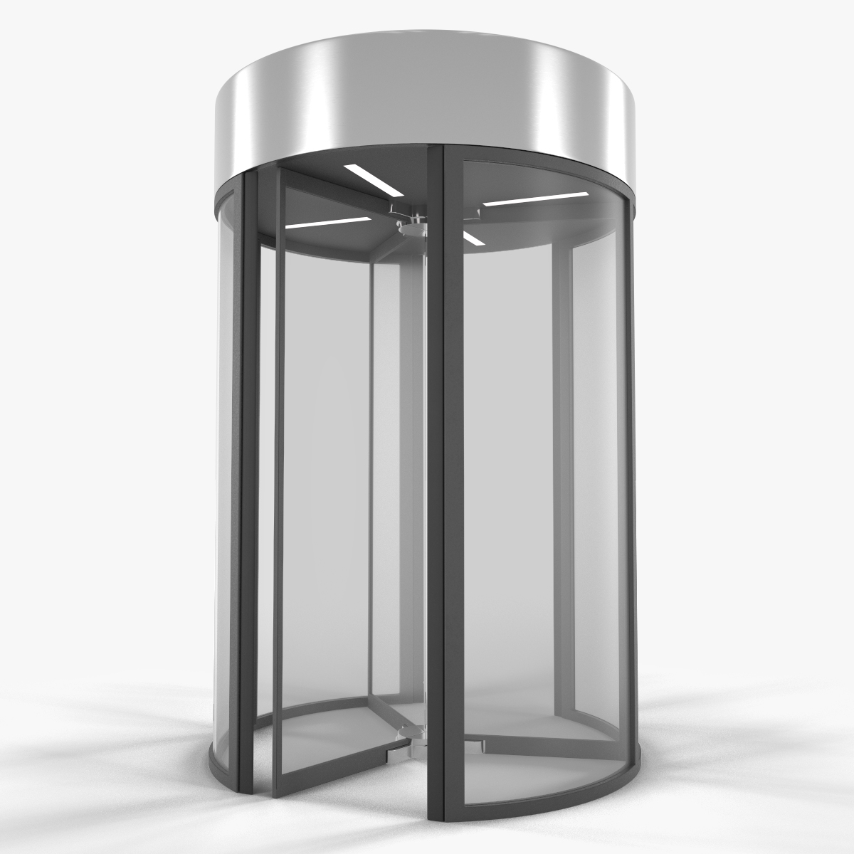 Cylindrical Glass Revolving Door, view 3
