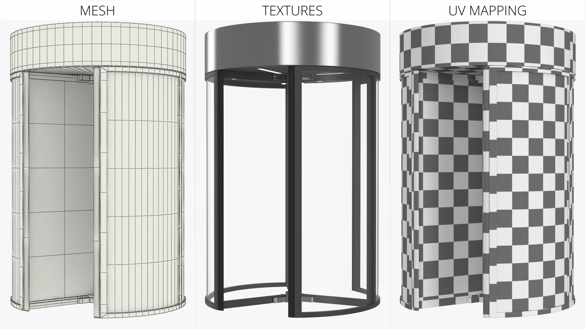 Cylindrical Glass Revolving Door, view 8