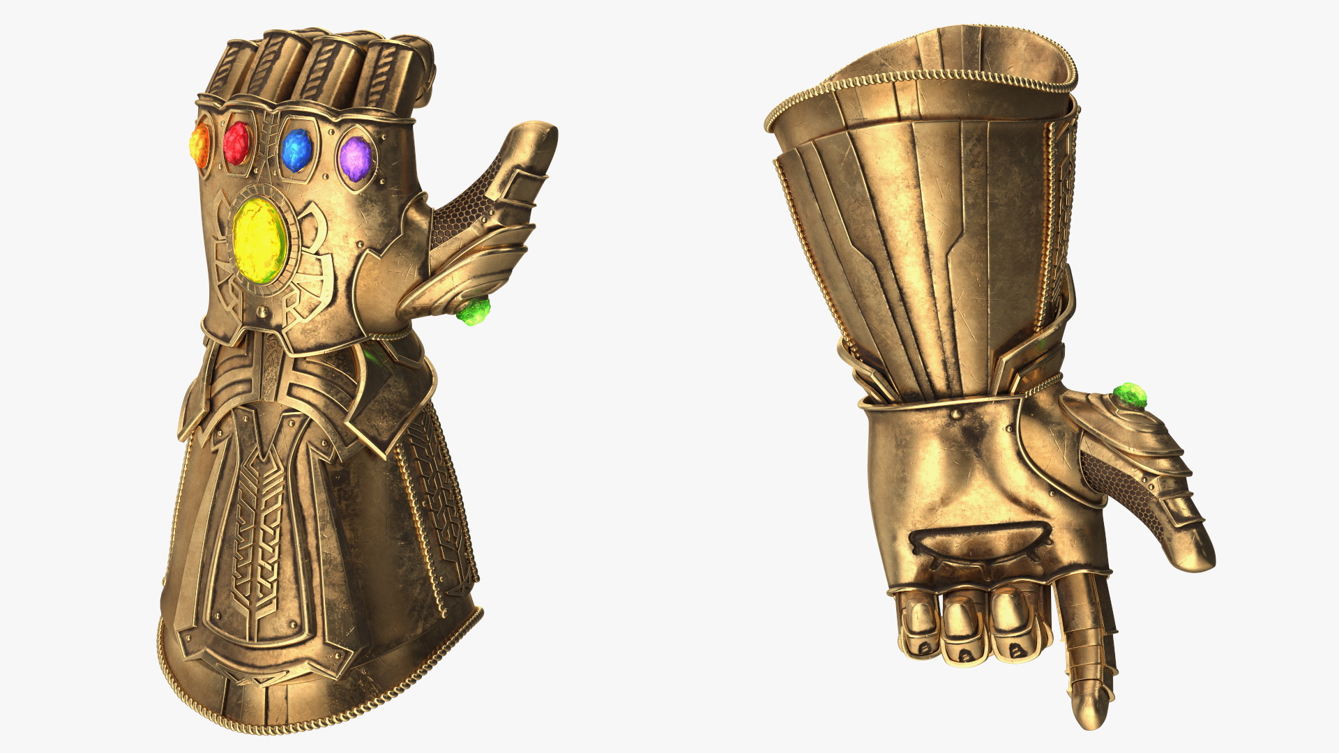 Infinity Gauntlet Glow Rigged 3D model