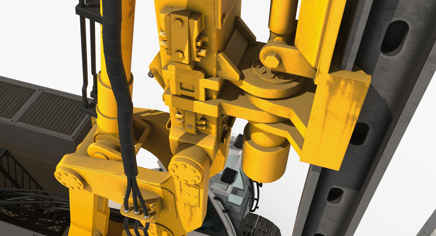 3D model Bauer RG16T Pile Driver Rigged