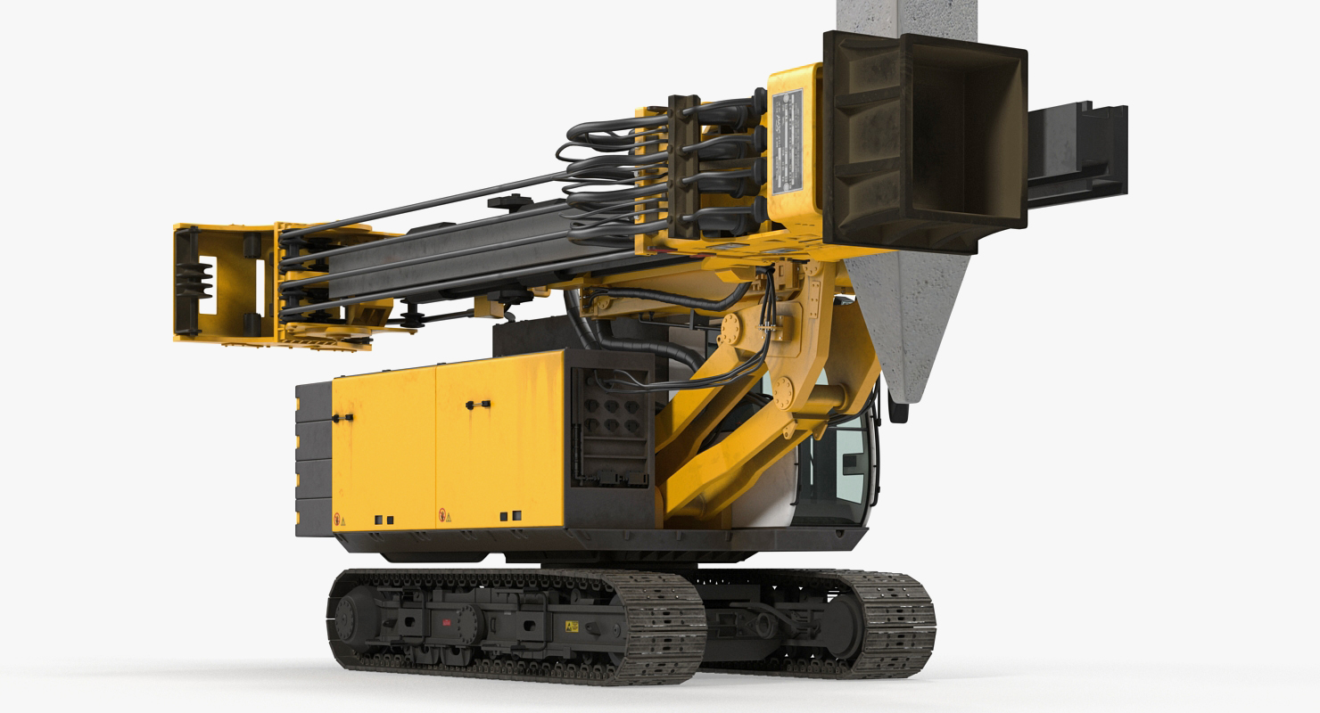Pile Driver 3D Model, view 5