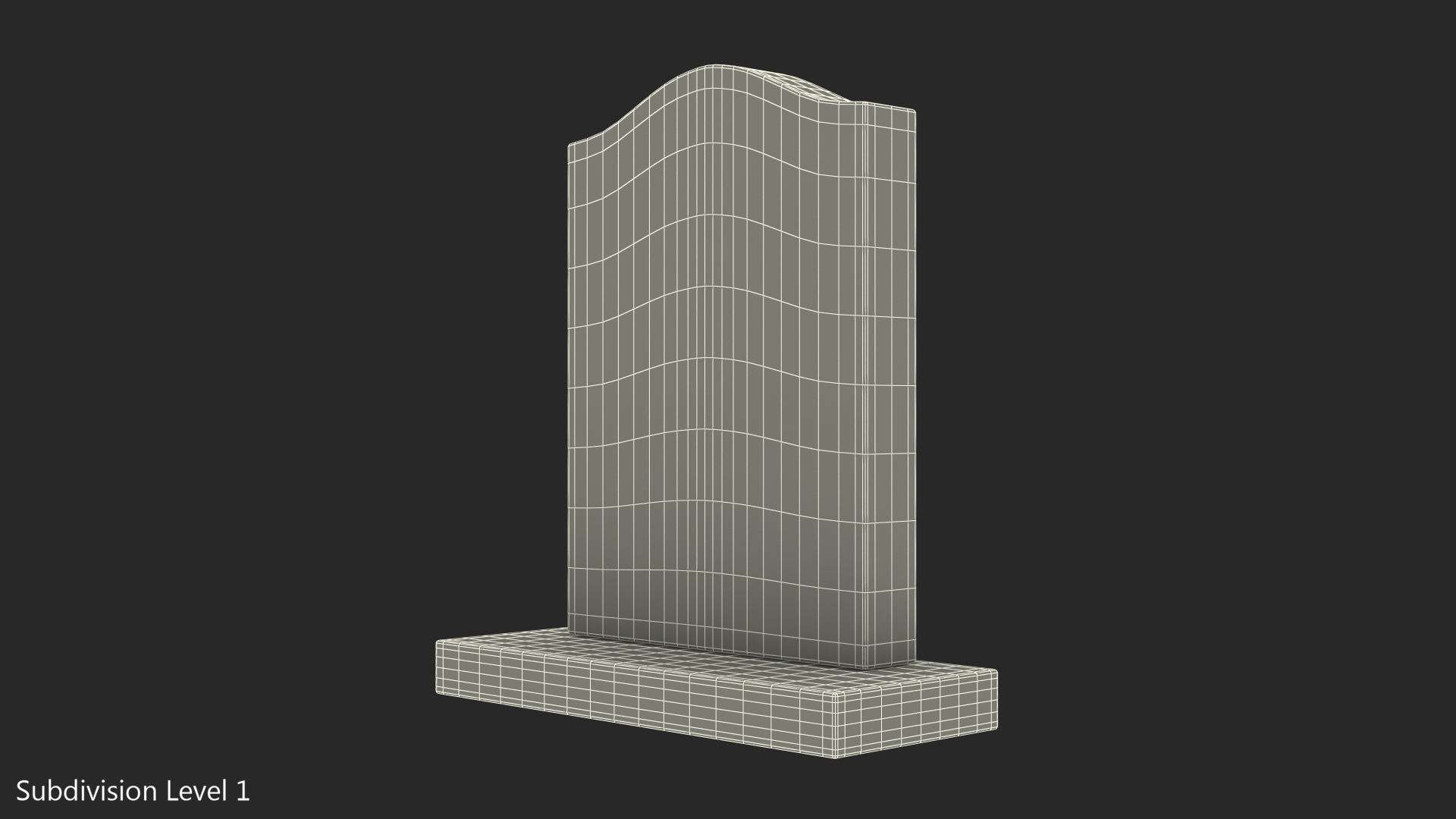 3D Marble Headstone for Grave