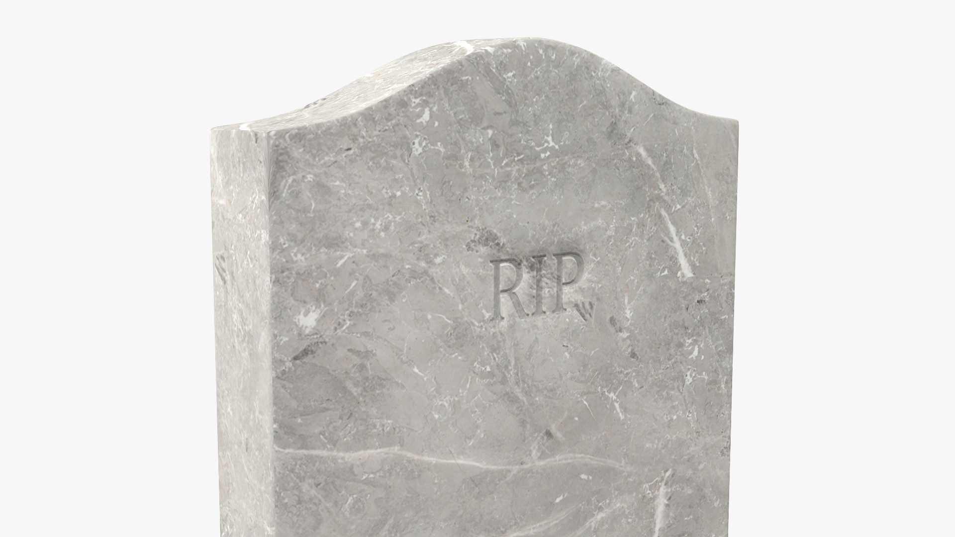 3D Marble Headstone for Grave