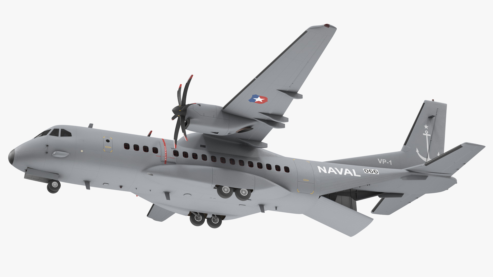 3D Airbus C295 Twin Turboprop Maritime Patrol Aircraft