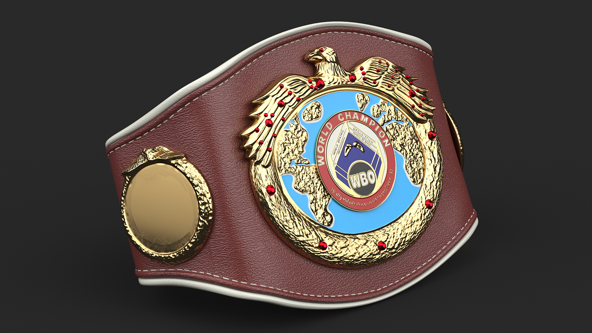 3D World Champion Belt WBO model