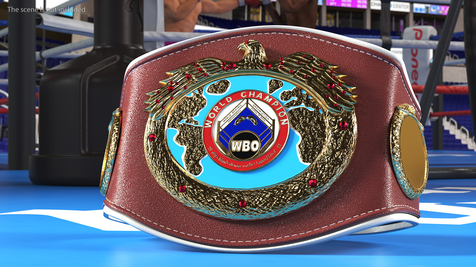 3D World Champion Belt WBO model