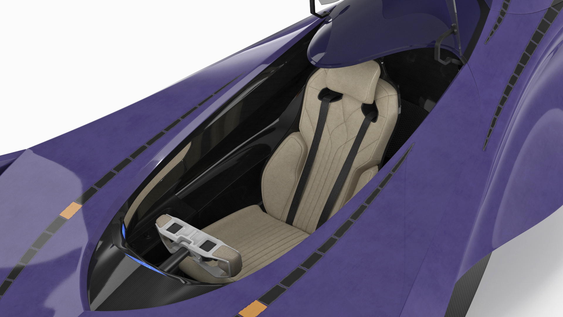 Futuristic Racing Supercar Concept 3D model