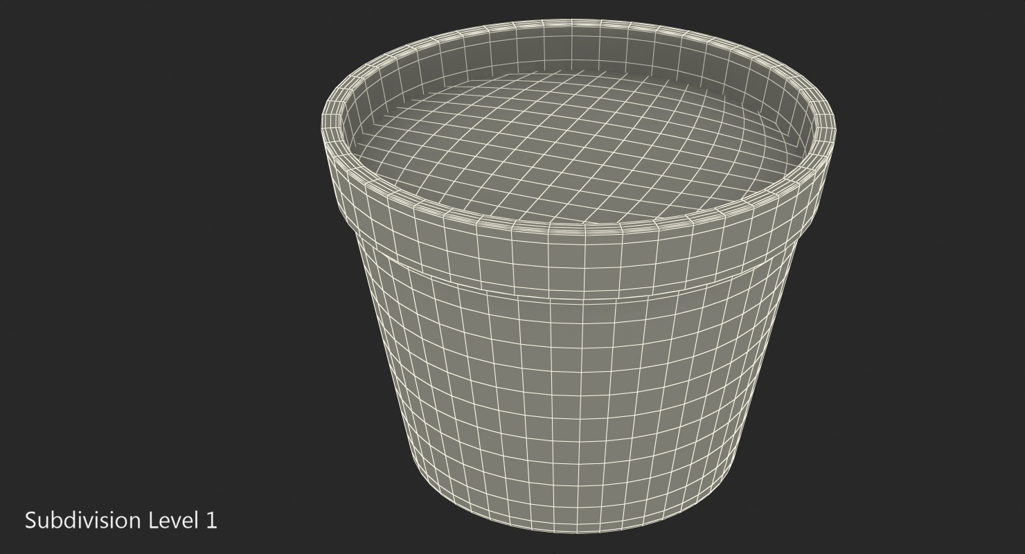 3D model Flower Pot With Soil