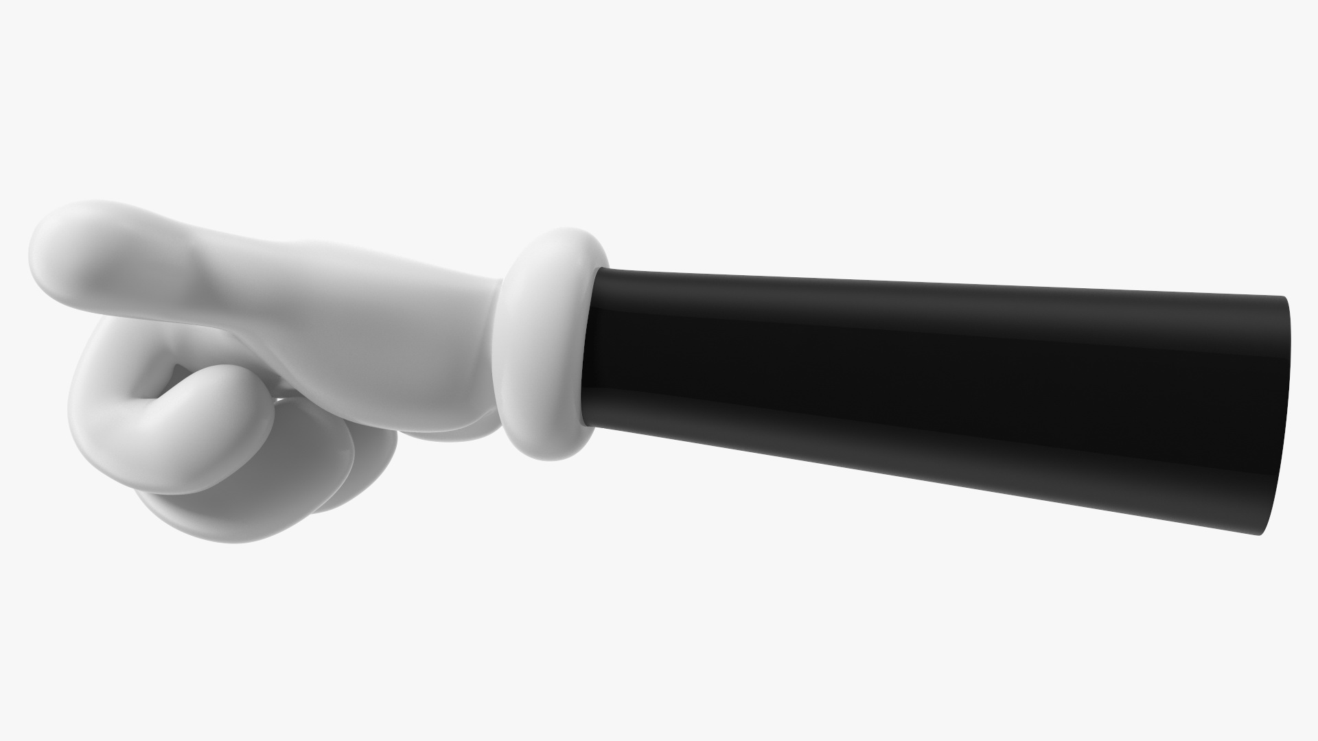 3D Cartoon Hands Thumbs Up Pose model
