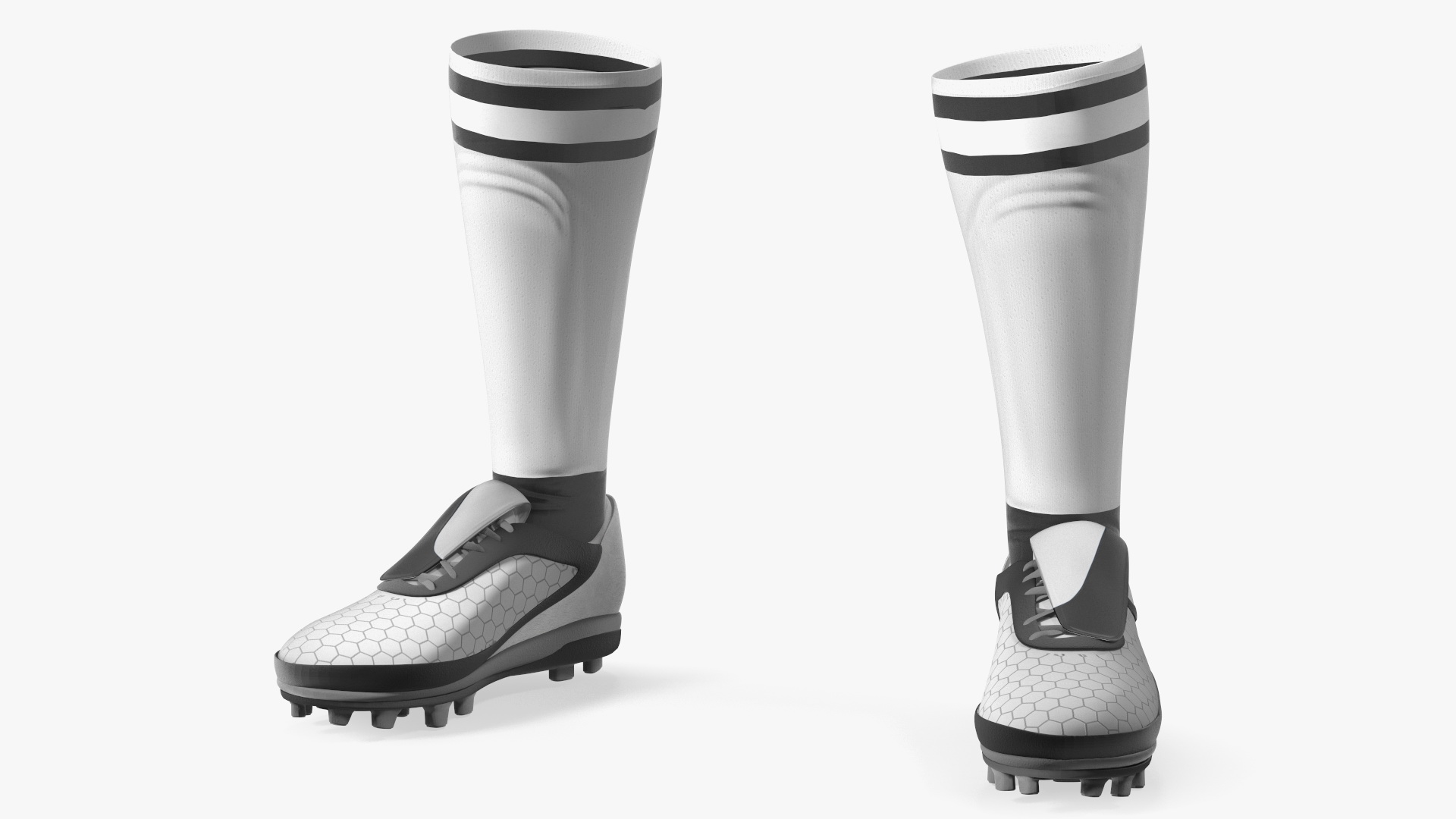 3D model Soccer Uniform White Your Team