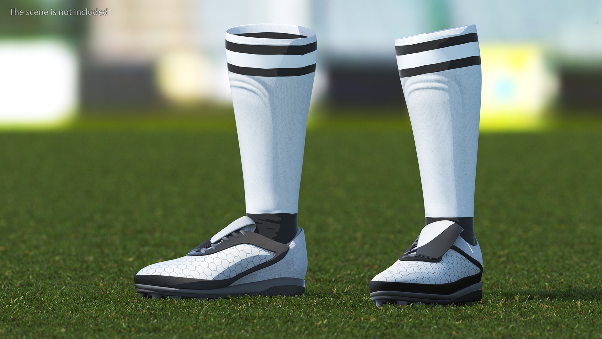 3D model Soccer Uniform White Your Team
