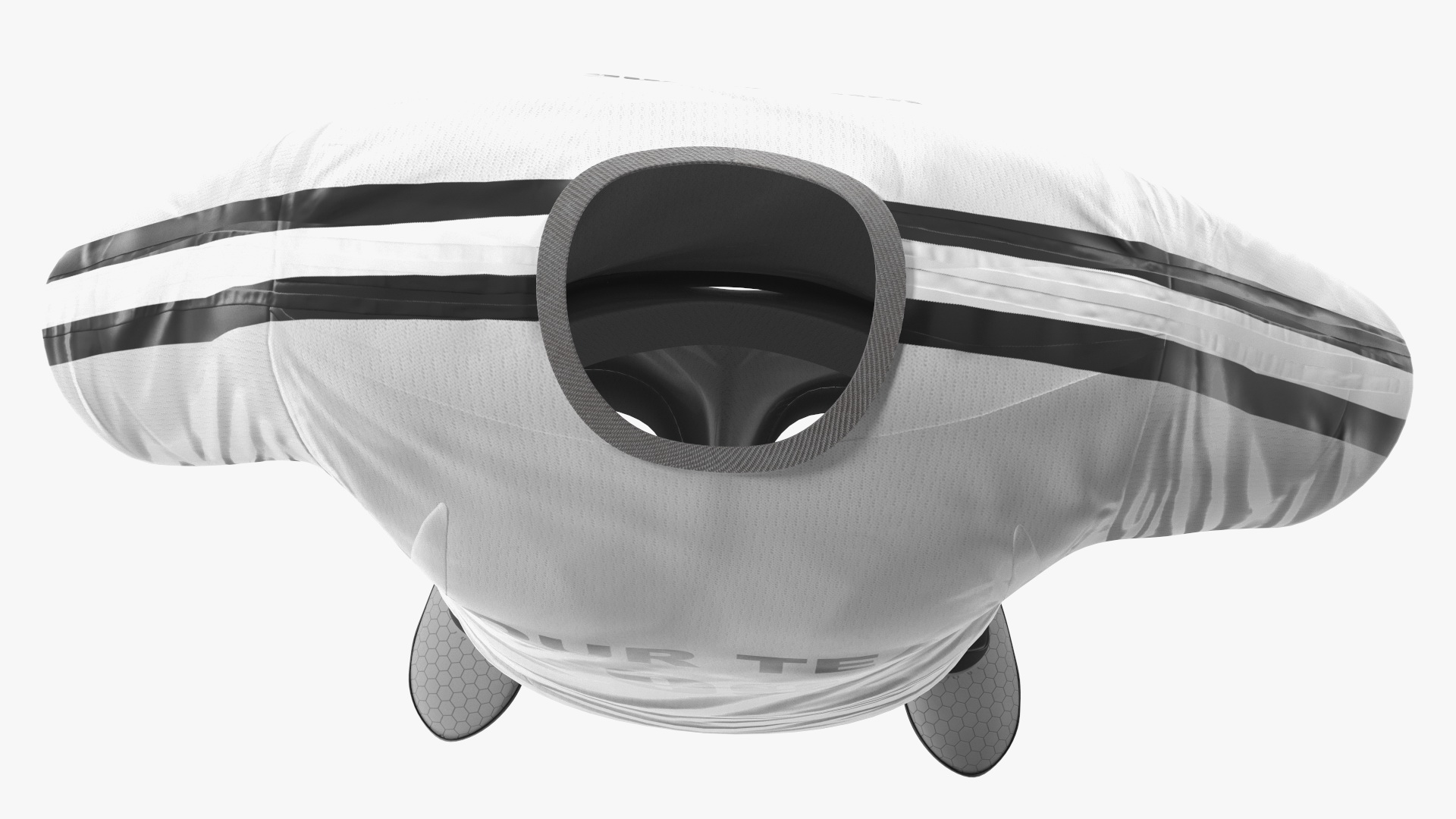 3D model Soccer Uniform White Your Team