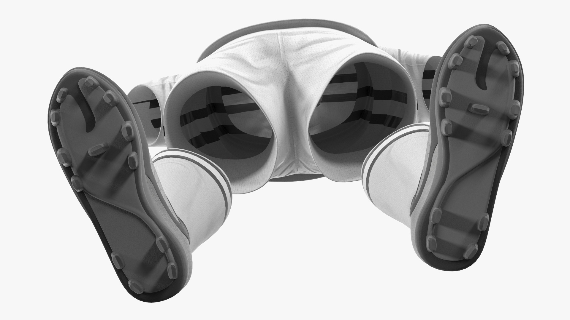 3D model Soccer Uniform White Your Team