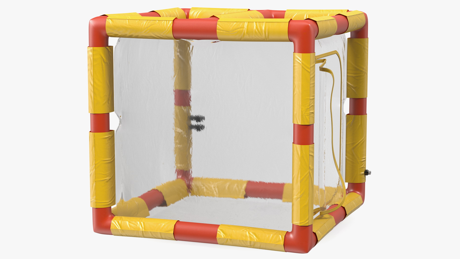 3D Inflatable Tubular Mobile Isolation Chamber Open model