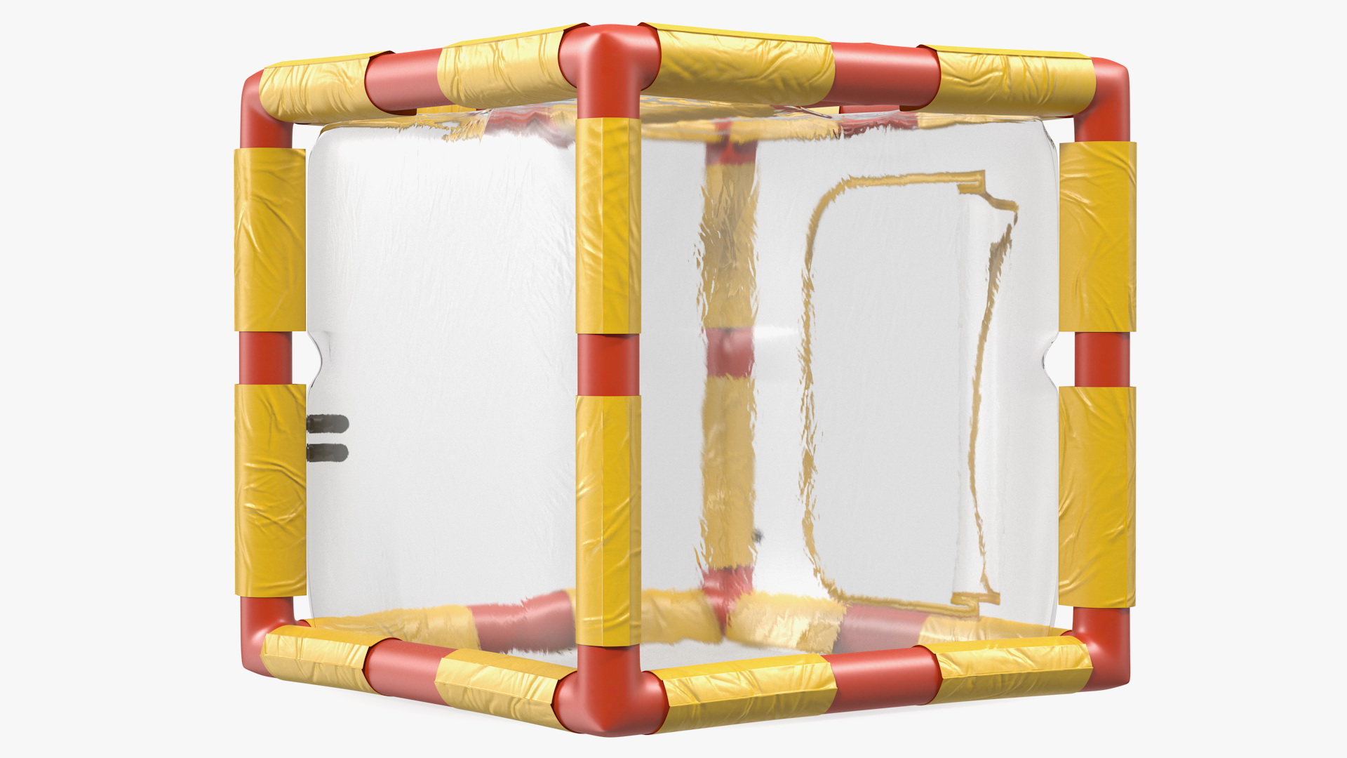 3D Inflatable Tubular Mobile Isolation Chamber Open model