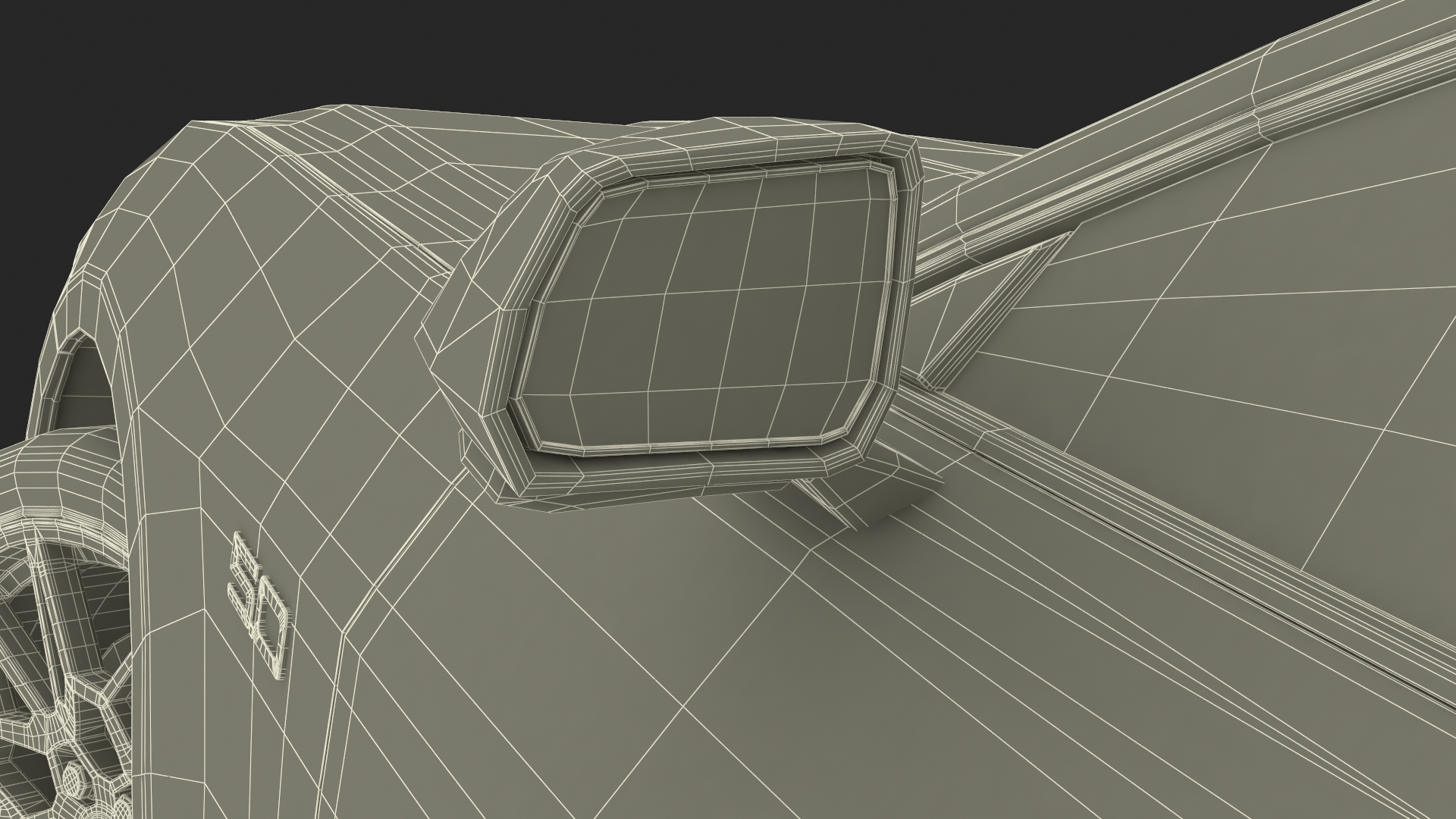 3D Ford Mustang 2024 Red Rigged model