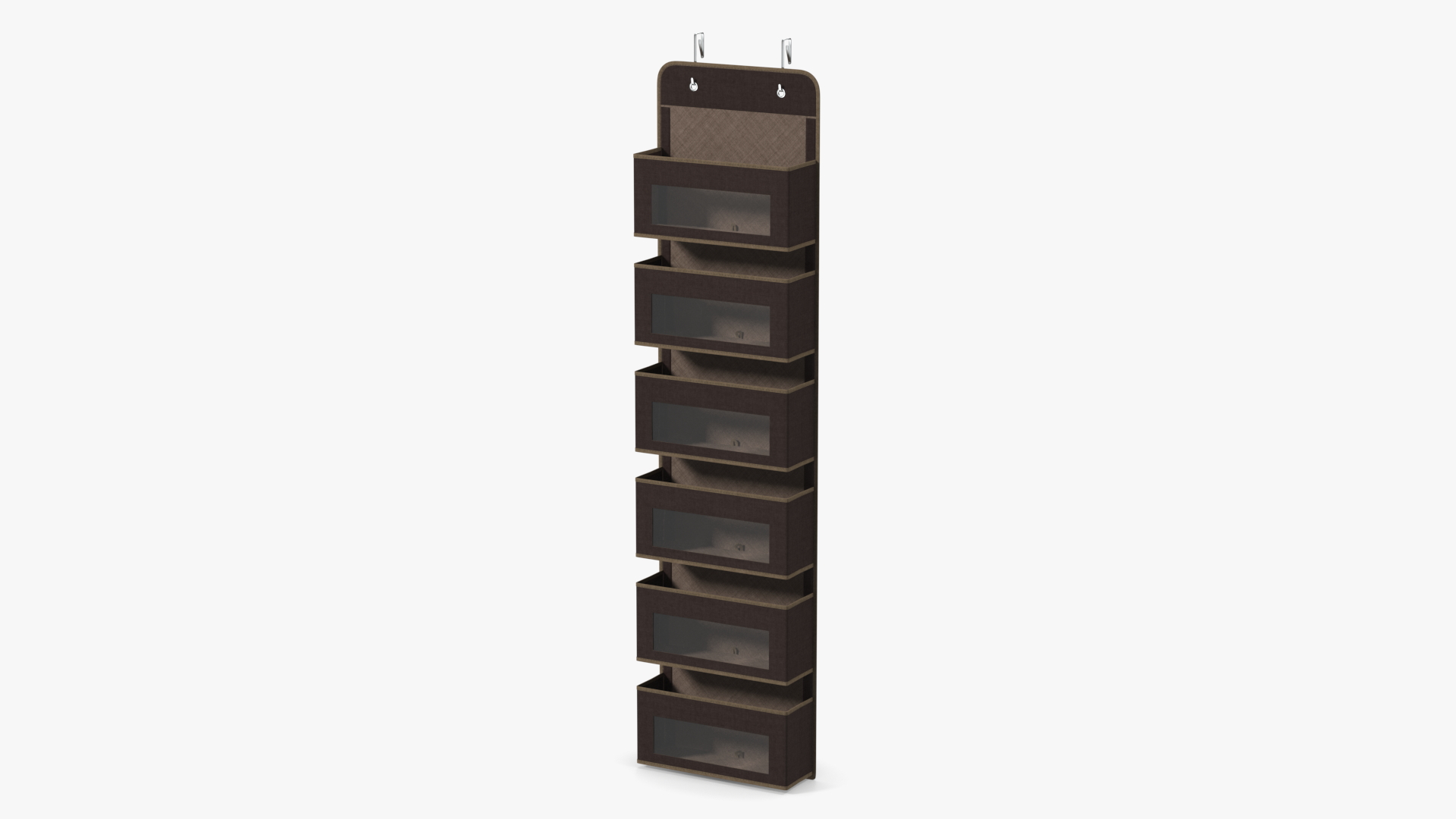 3D Wall Hanging Organizer with Pockets Brown