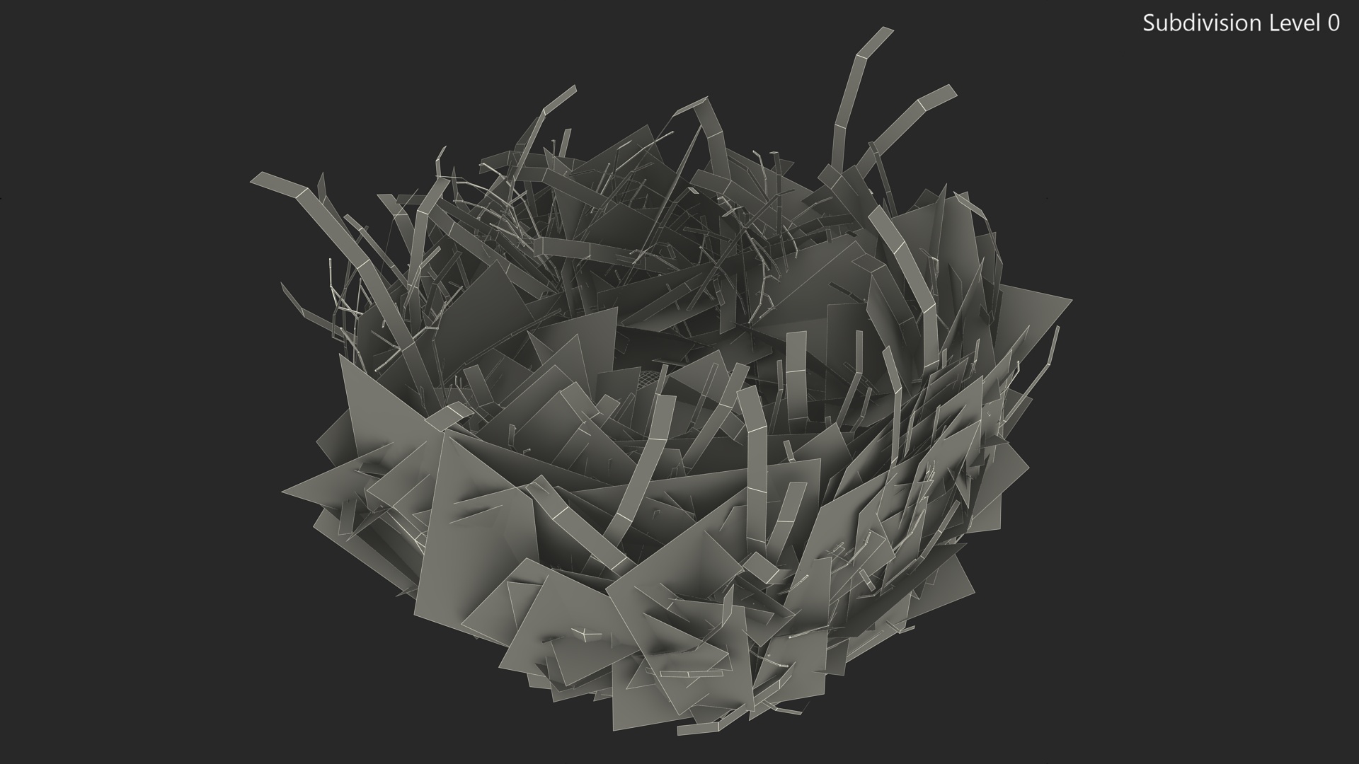 3D Straw Nest with Quail Eggs