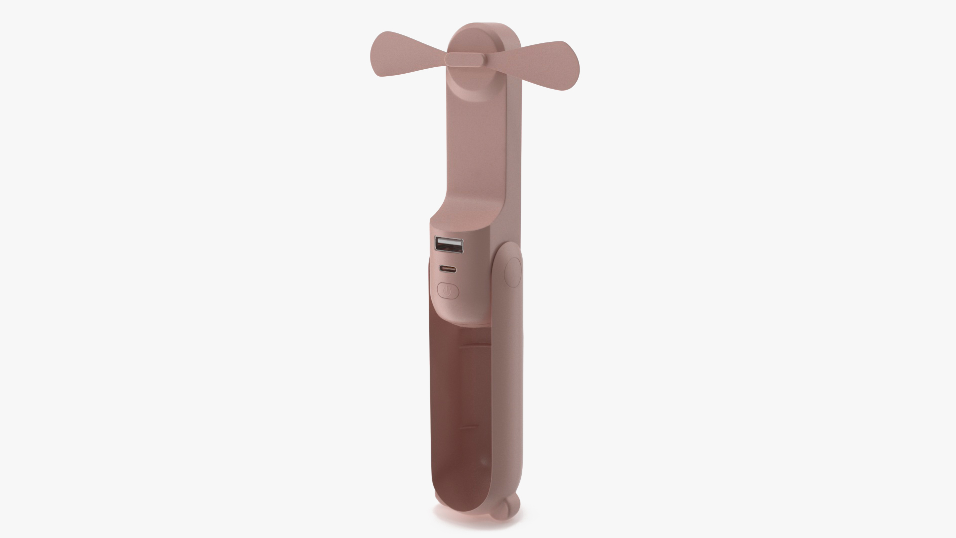 Rechargeable Small Pocket Fan Pink 3D model
