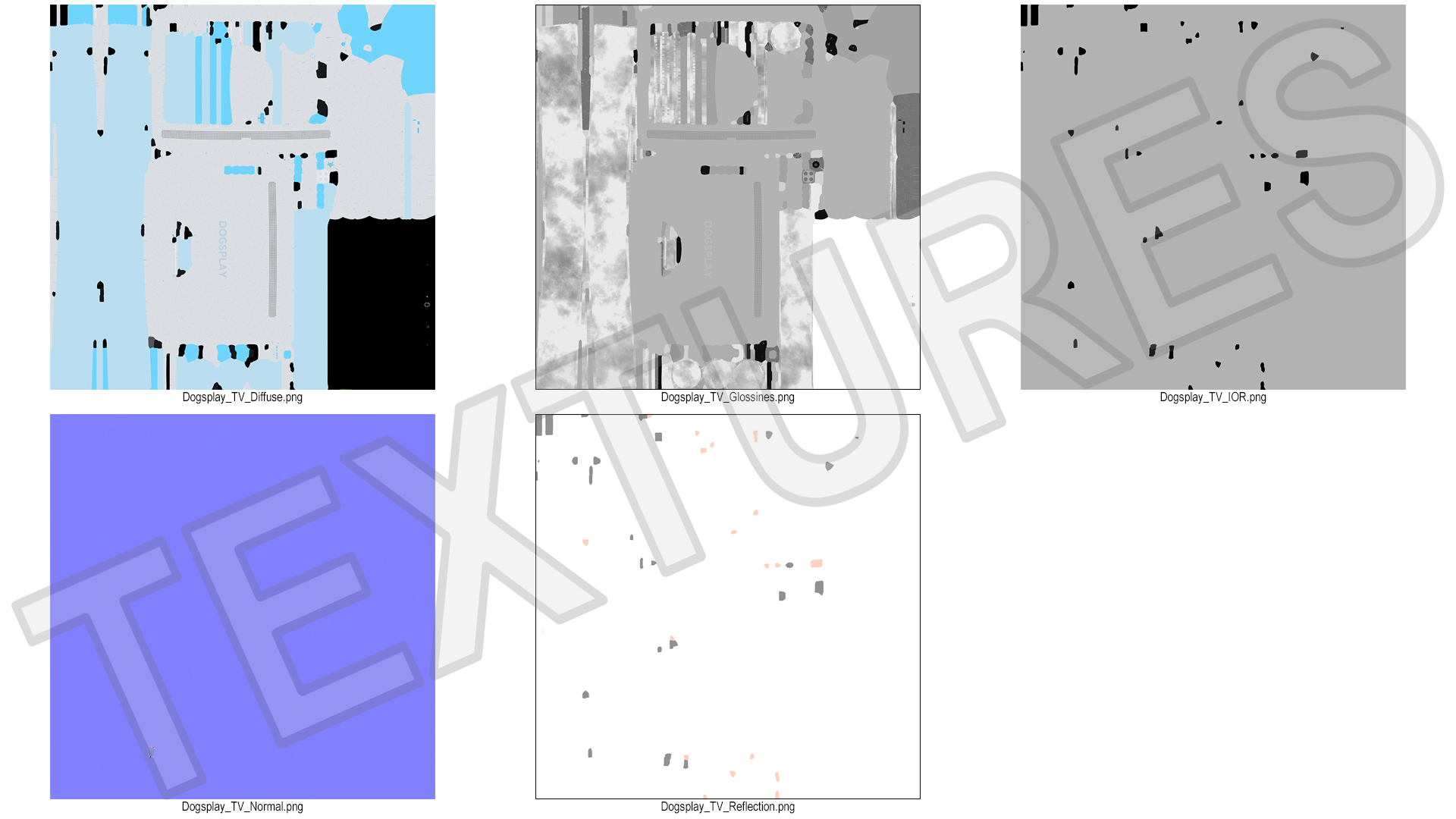 Video Device Dogsplay TV Off State 3D model